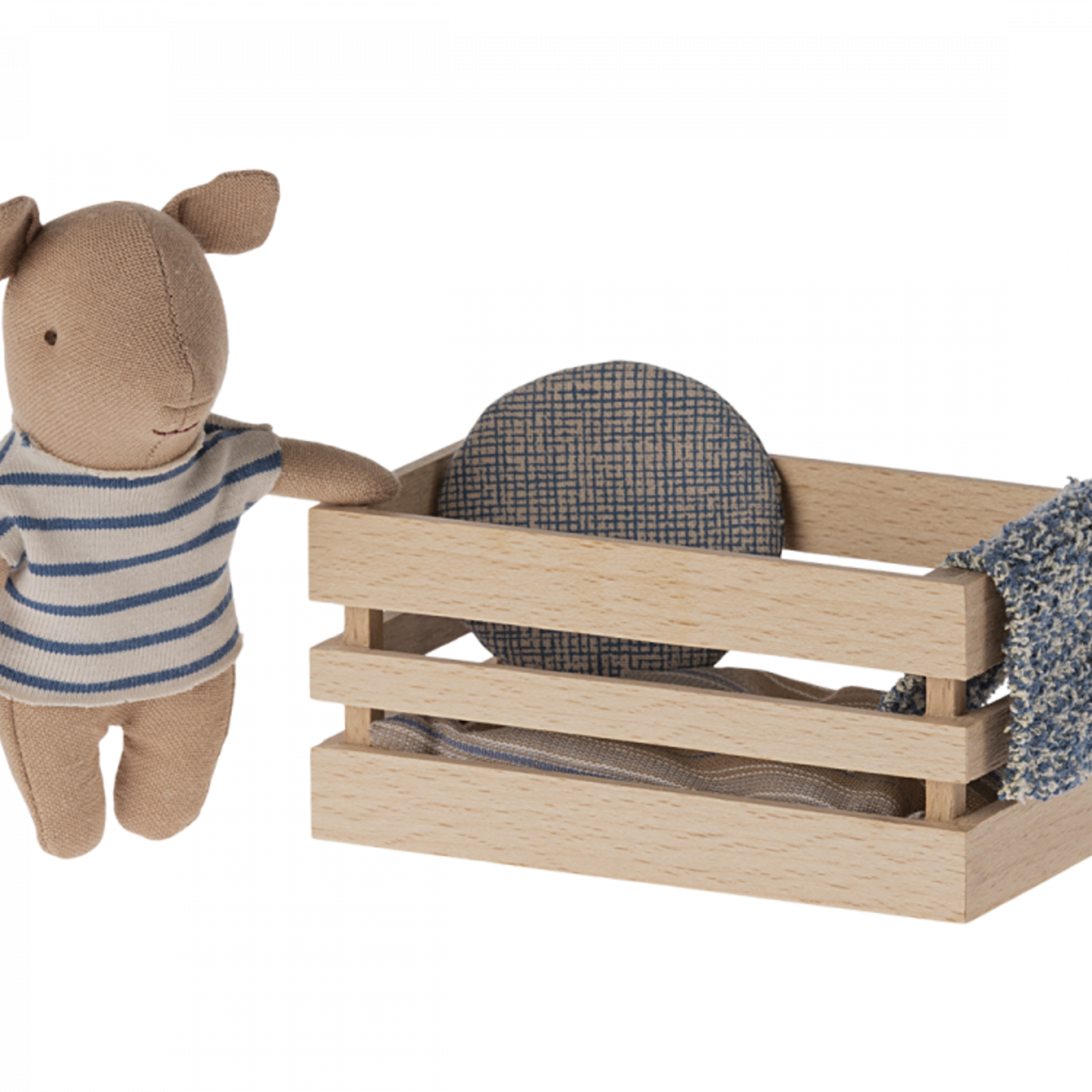 Maileg USA Pig, Baby in box - Boy