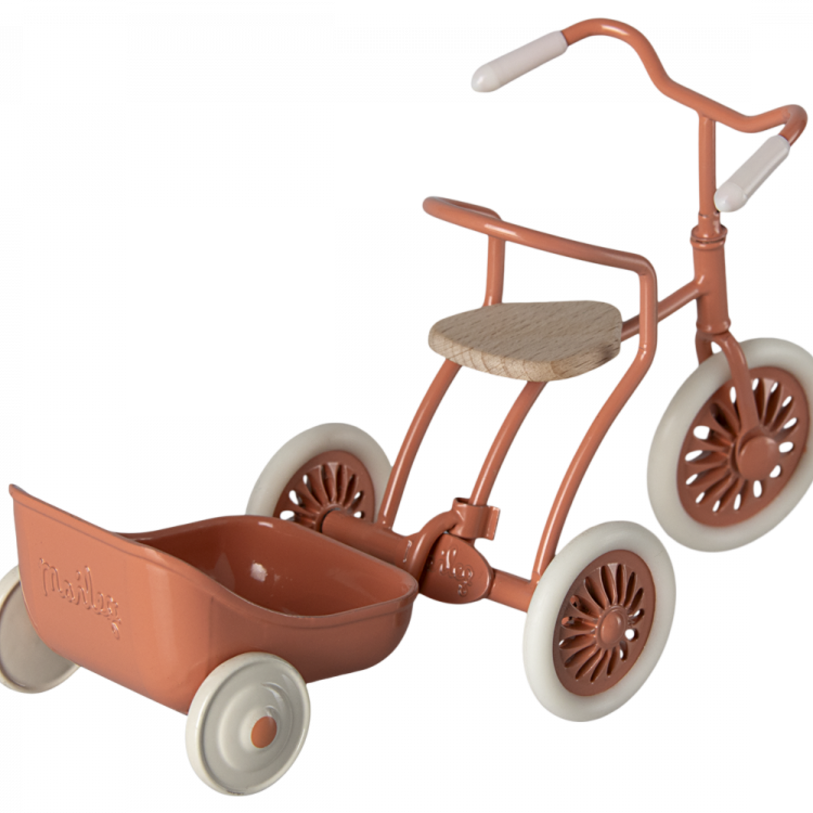 Maileg USA Tricycle hanger, Mouse - Coral