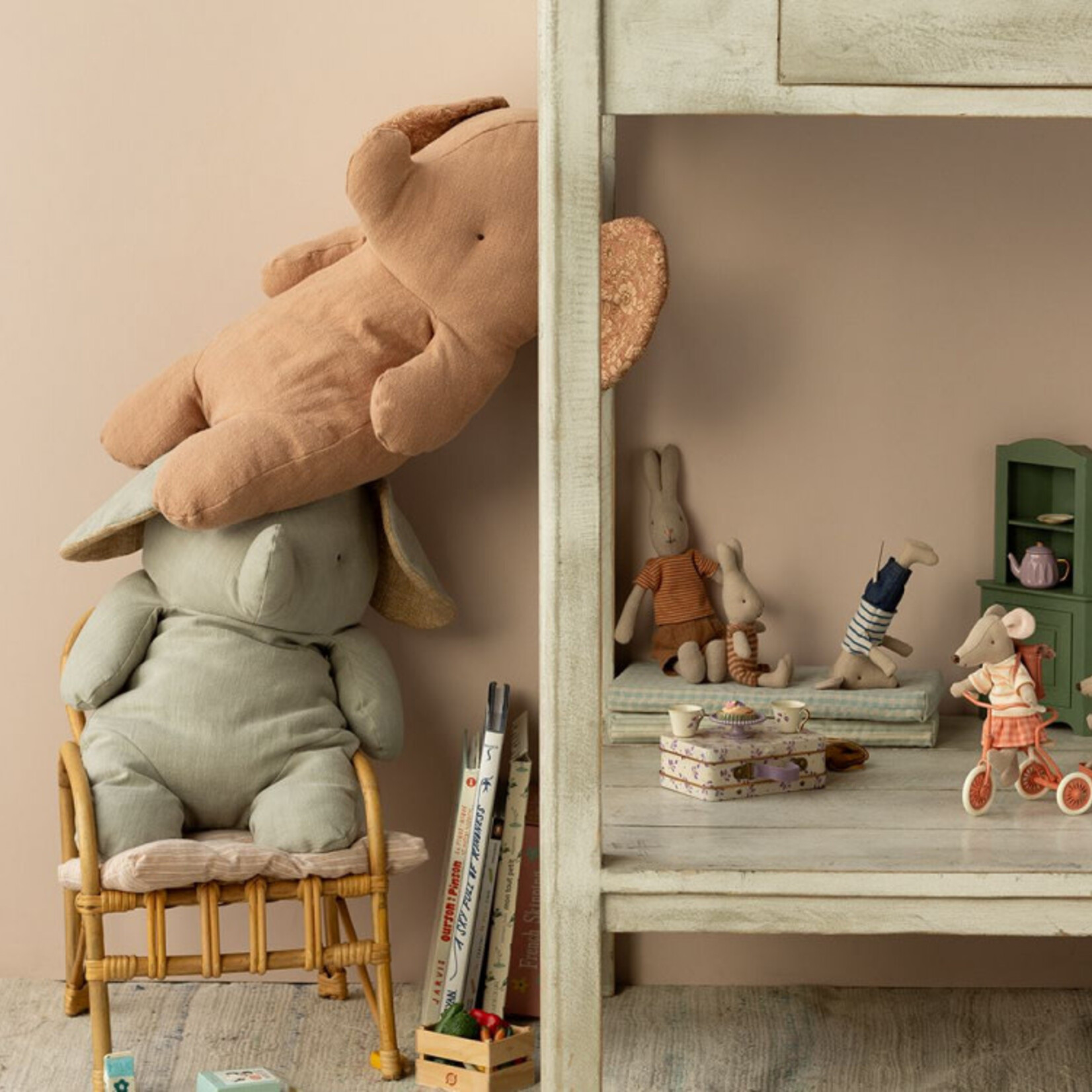Maileg USA Safari Friends, Big Elephant - Grey
