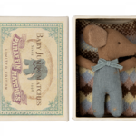 Maileg USA Sleepy Wakey Baby Mouse in Matchbox - Blue