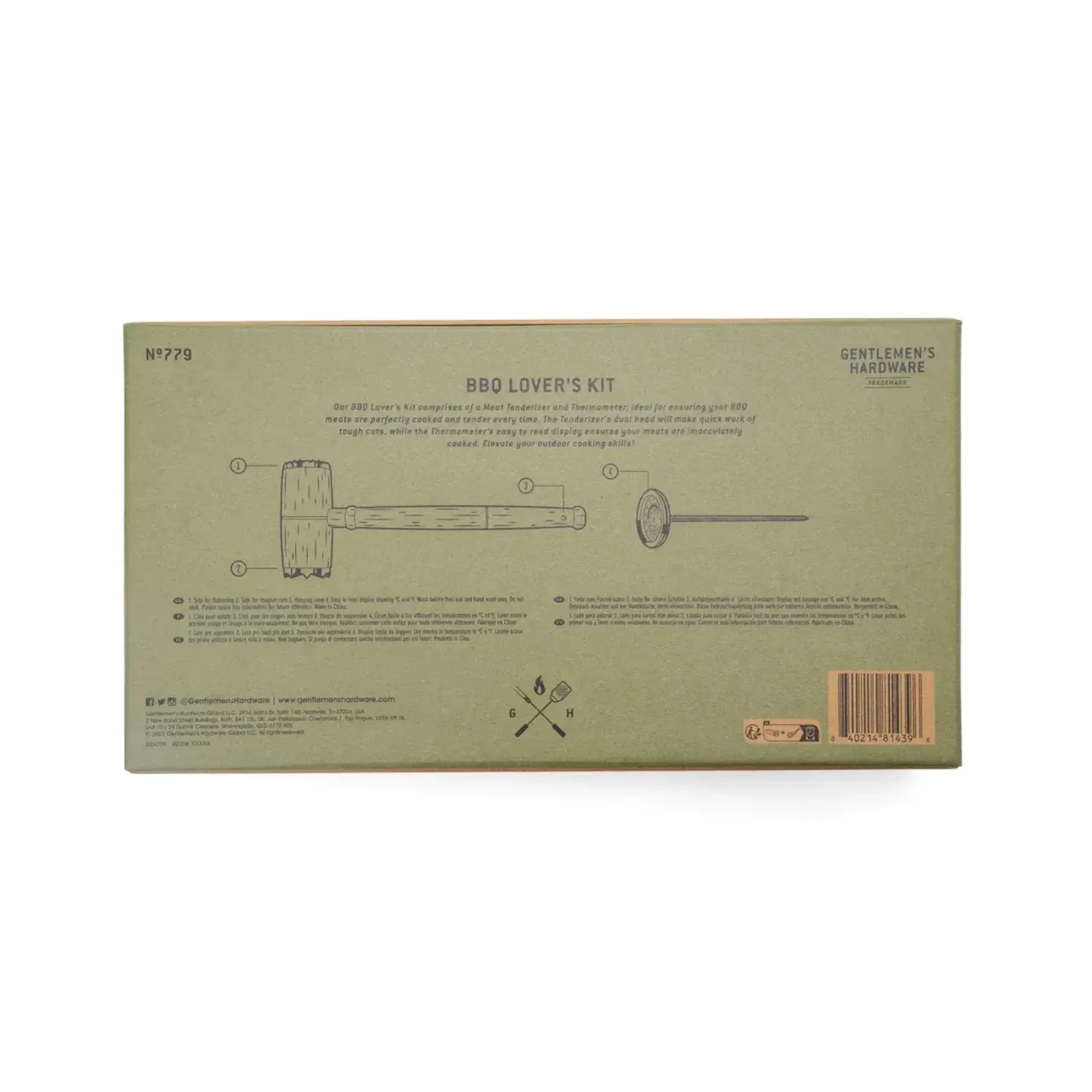 Gentleman's Hardware BBQ Lovers Kit