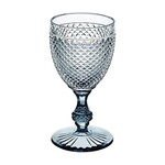 Vista Alegre Bicos Bicolor Goblet with Grey Stem