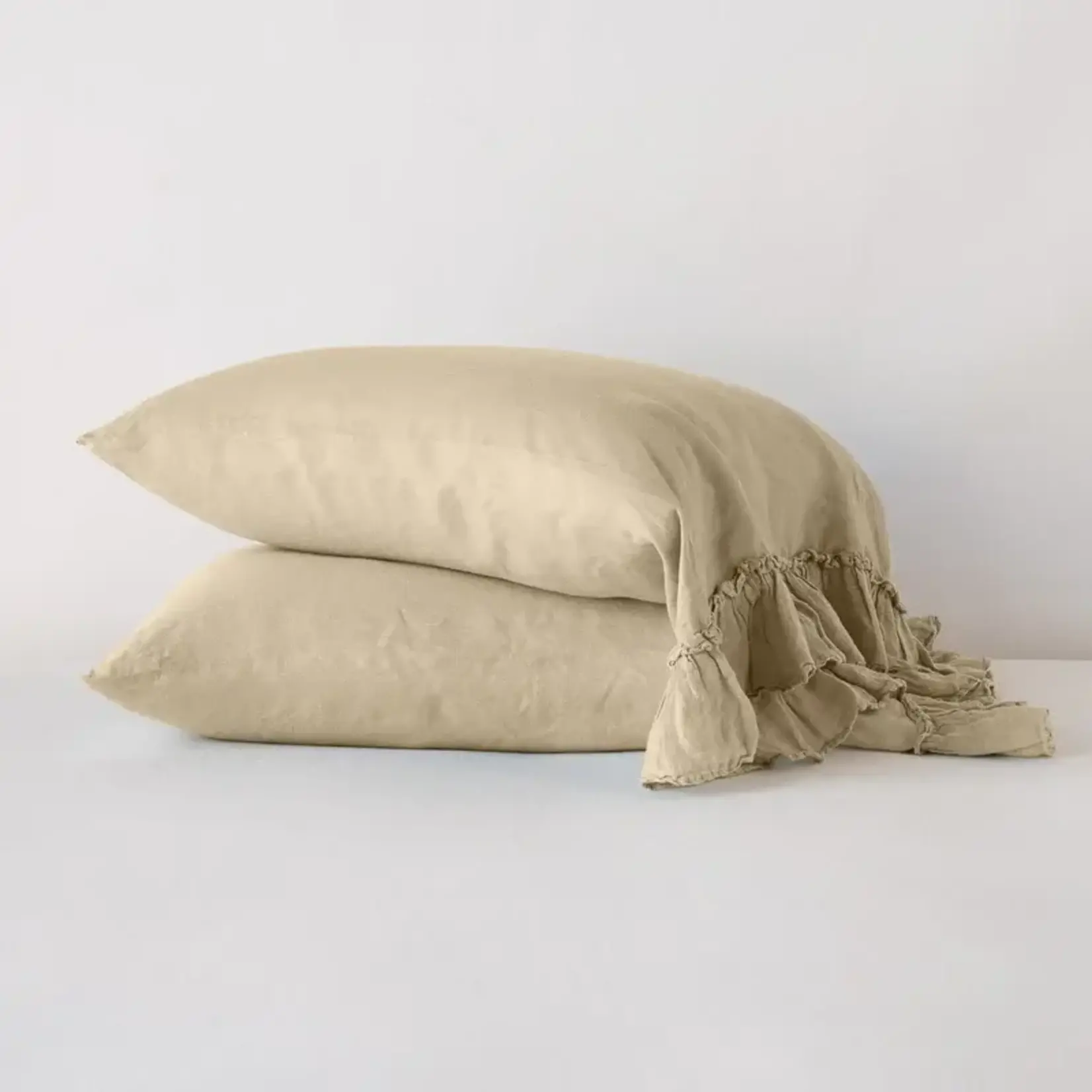 Bella Notte Linen Whisper Pillowcase Sand (Discontinued) King