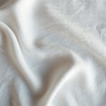 Bella Notte Linen Crib Sheet Winter White