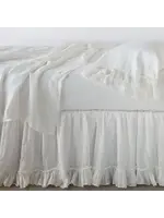 Bella Notte Linen Bedskirt Full/Queen Winter White