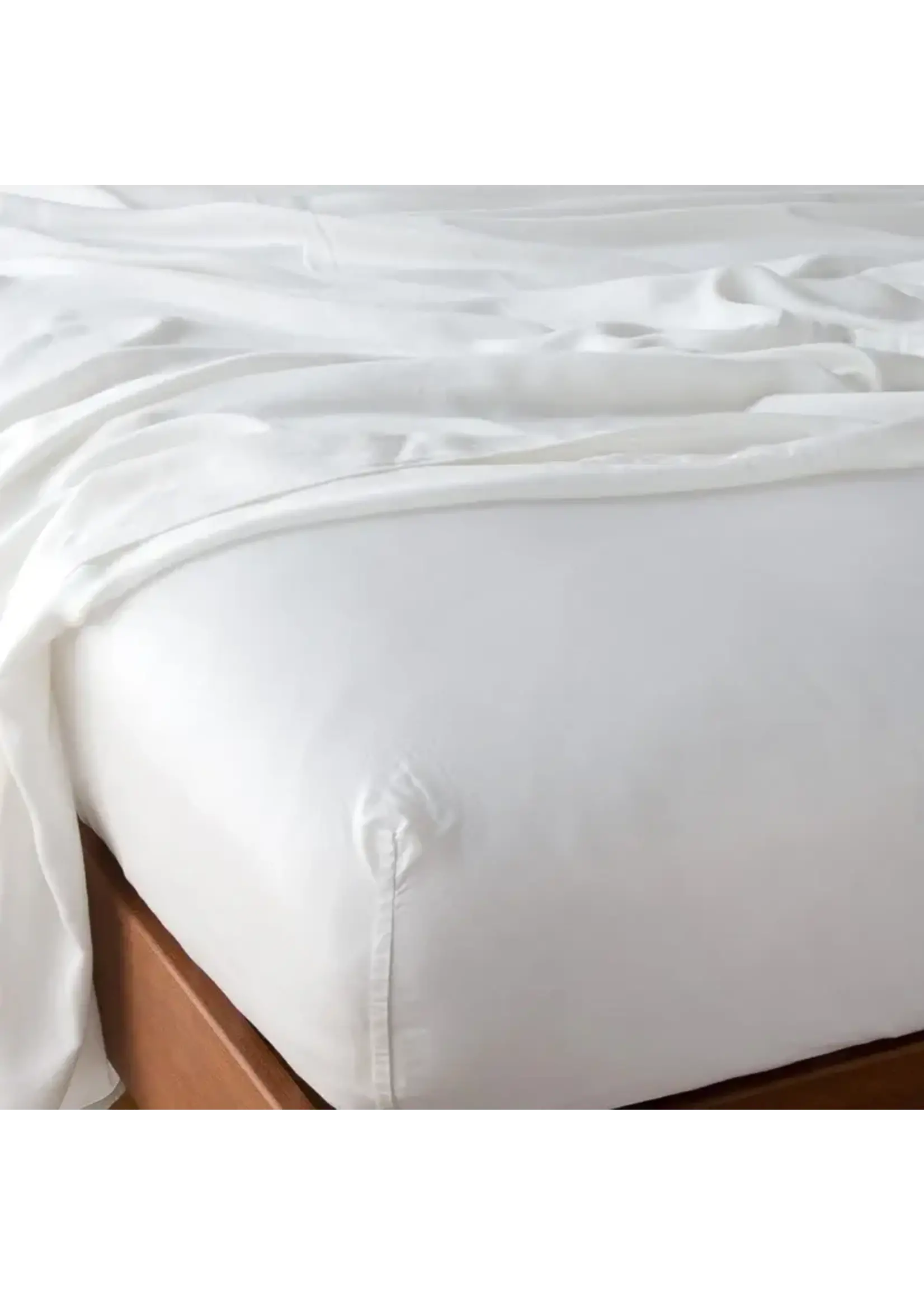 Bella Notte Madera Luxe Fitted Sheet Winter White Queen