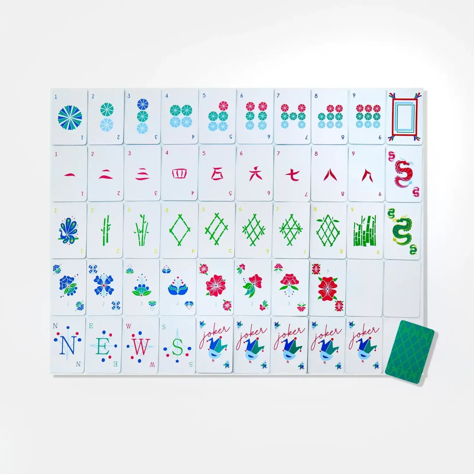 Oh My Mahjong Birdie Mahjong Playing Cards