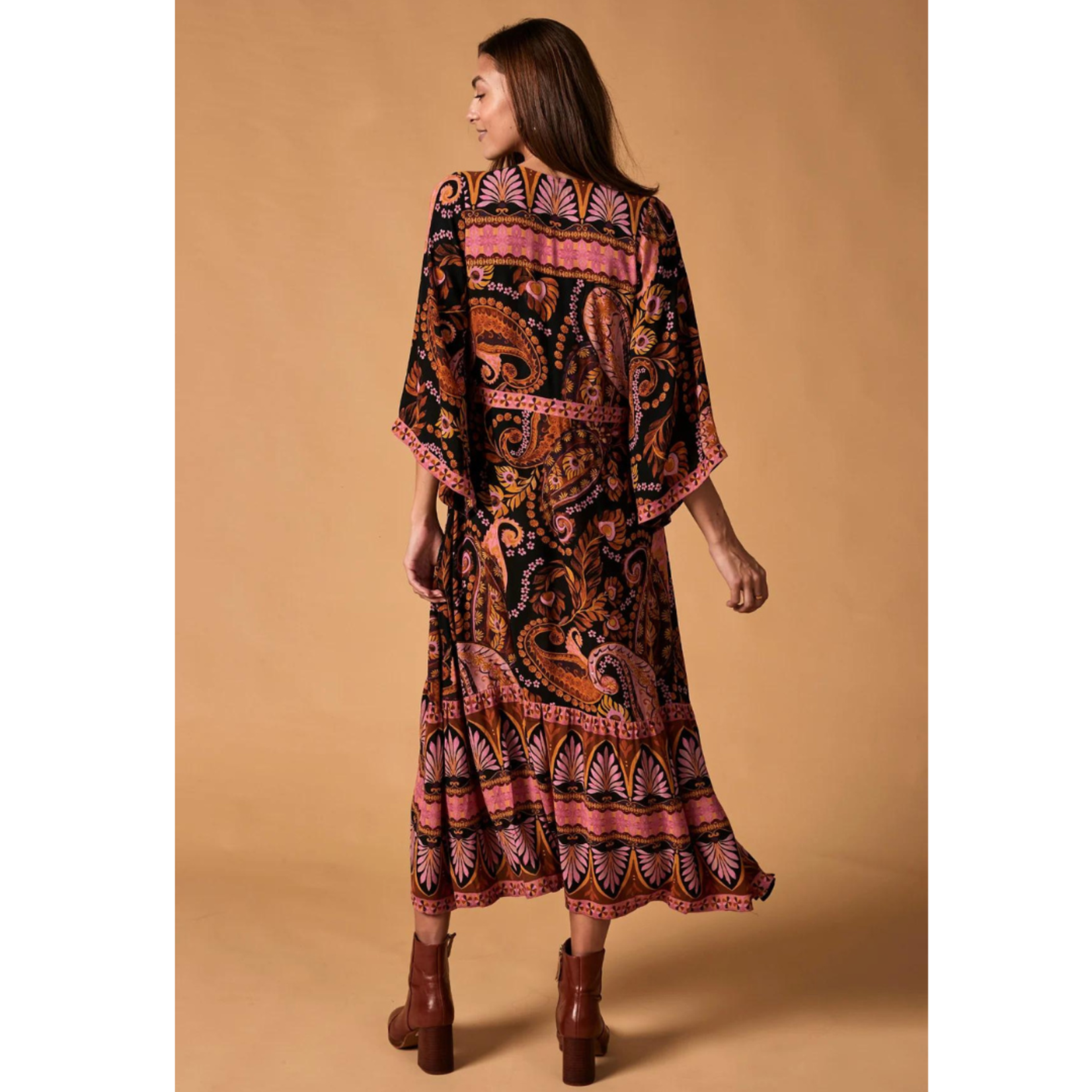 Nine Lives Bazaar Pink Noir Empire Dress