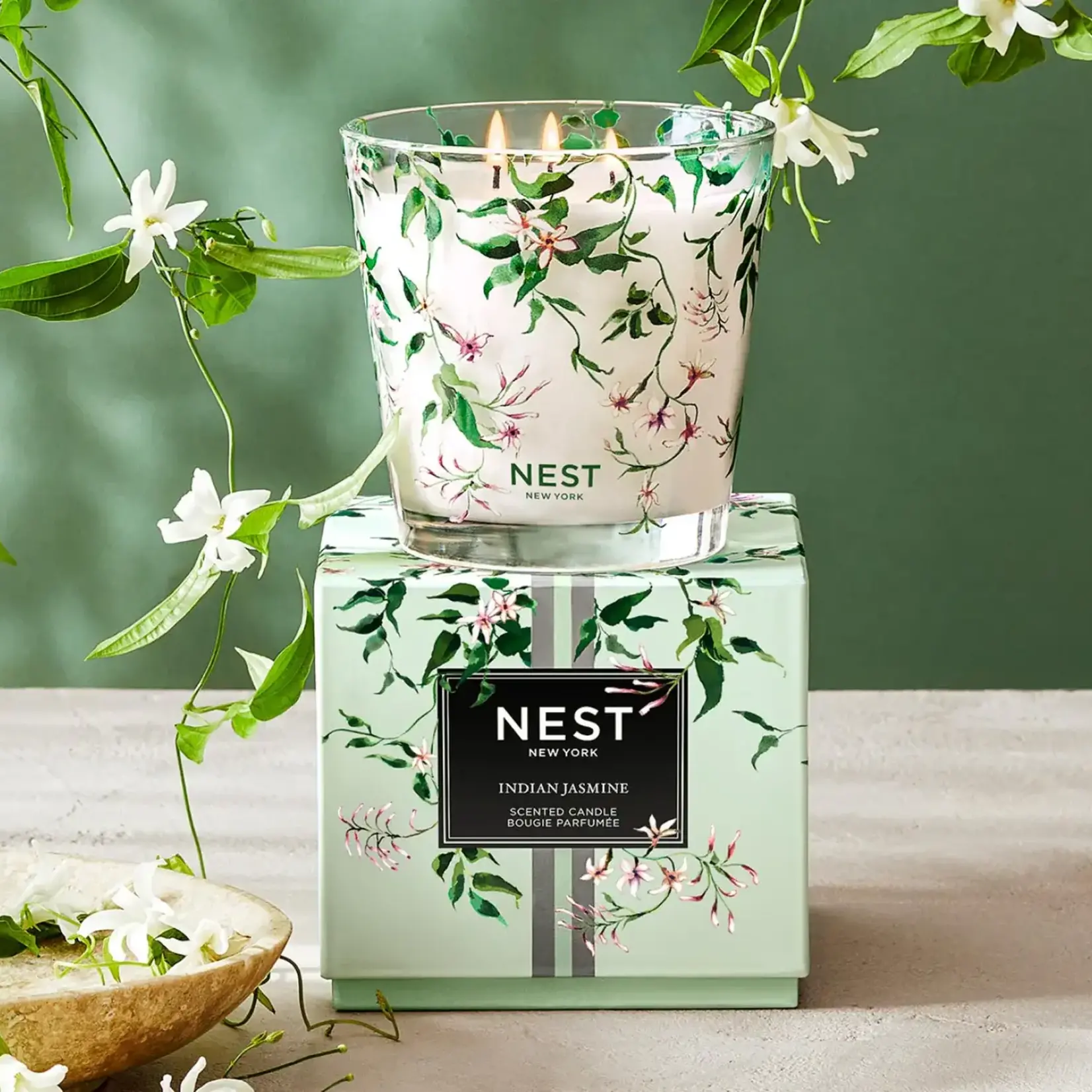 Nest Fragrances Indian Jasmine 3 Wick Candle