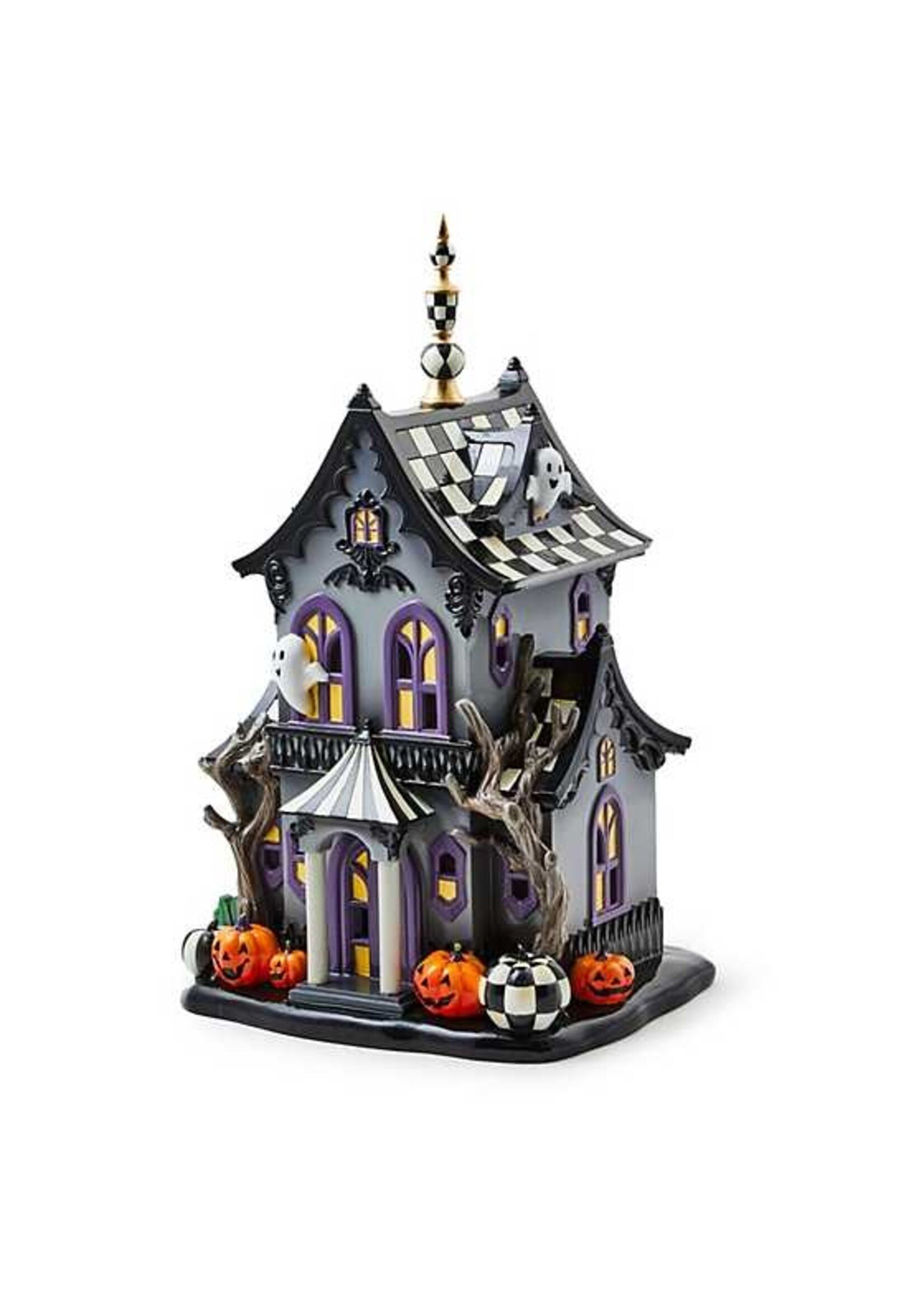 MacKenzie-Childs halloween illuminated music haunted house