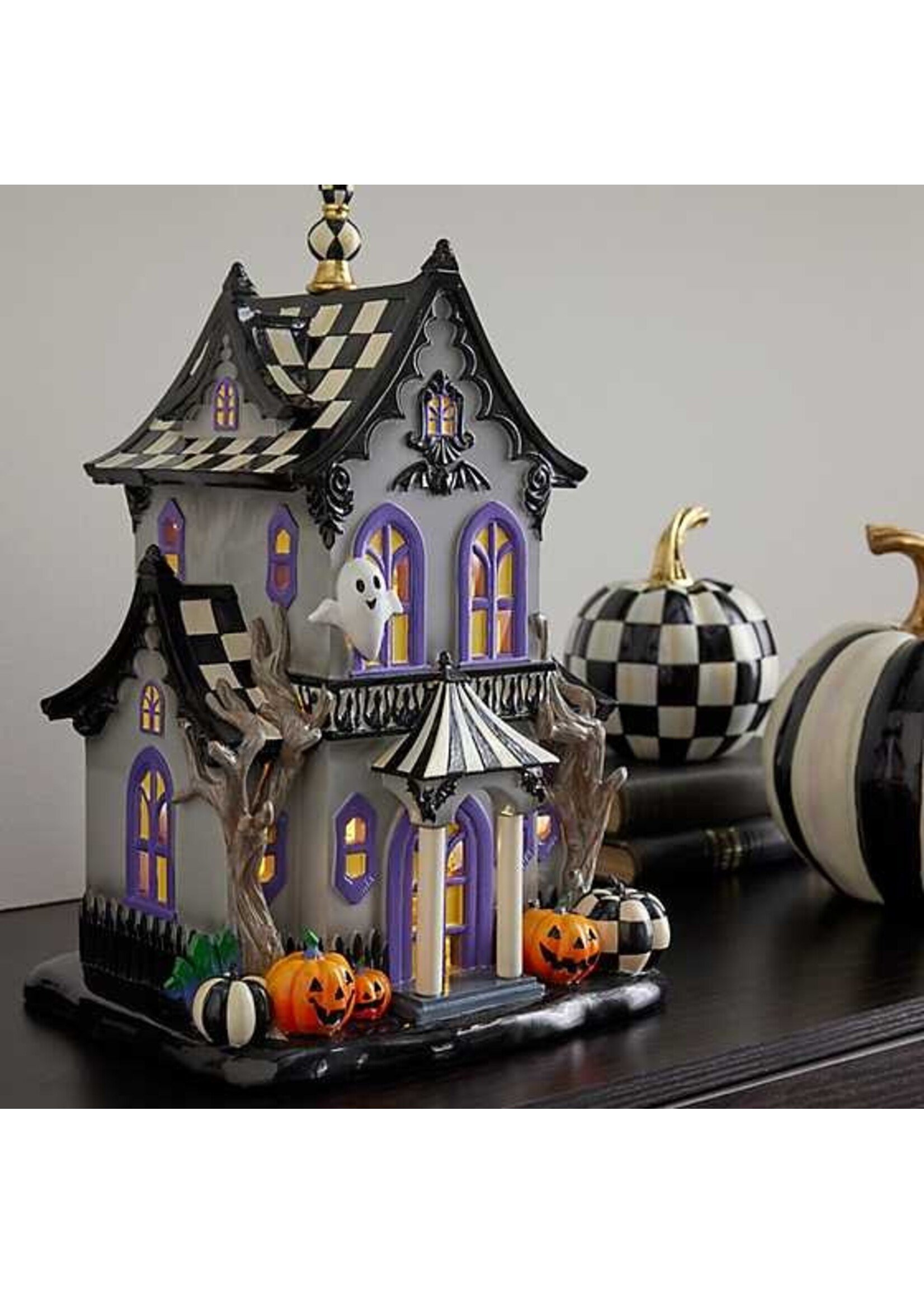 MacKenzie-Childs halloween illuminated music haunted house