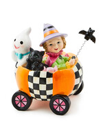 MacKenzie-Childs trick or treat friends in cart figurine