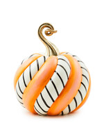 MacKenzie-Childs trick or treat candy swirl medium pumpkin