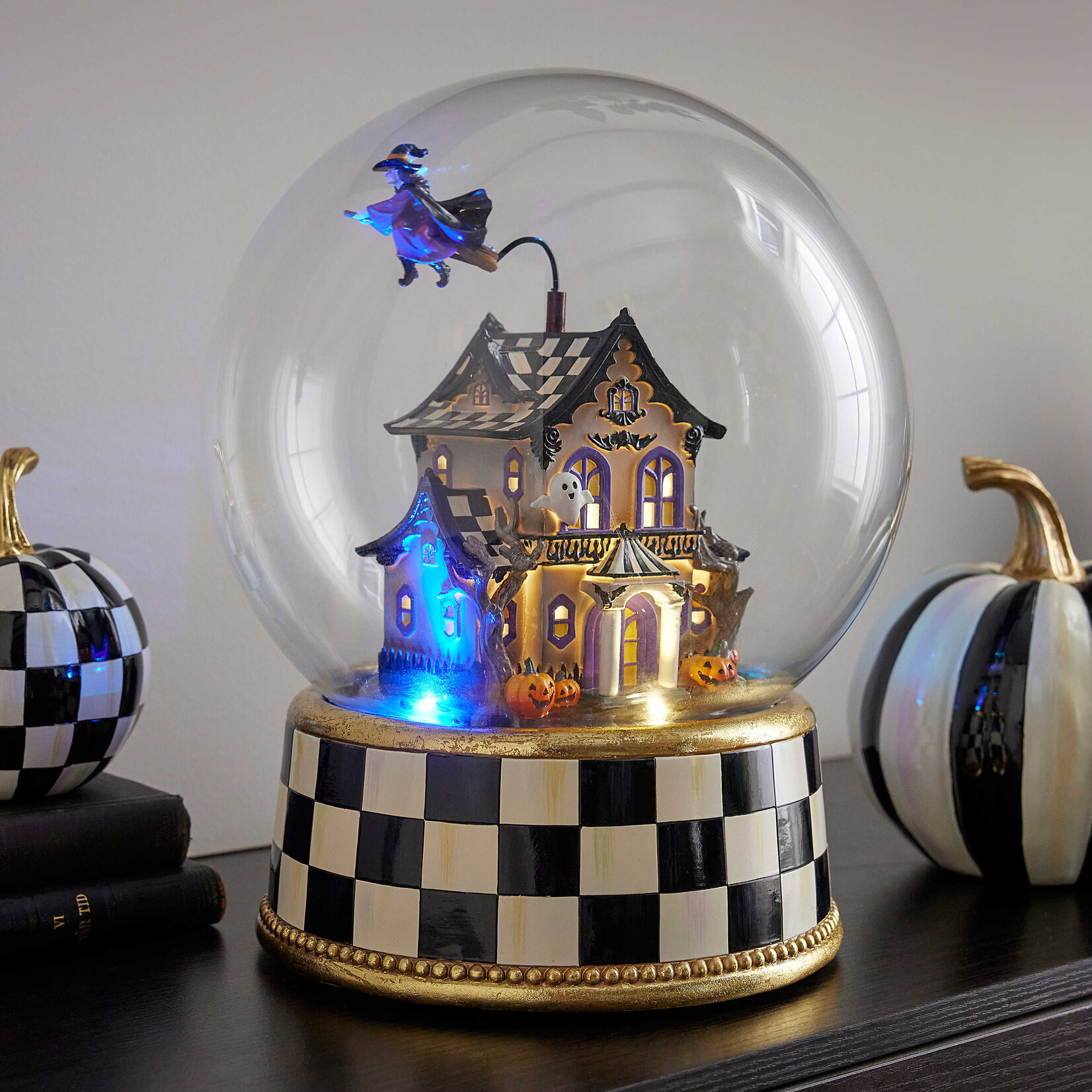 MacKenzie-Childs halloween haunted house globe