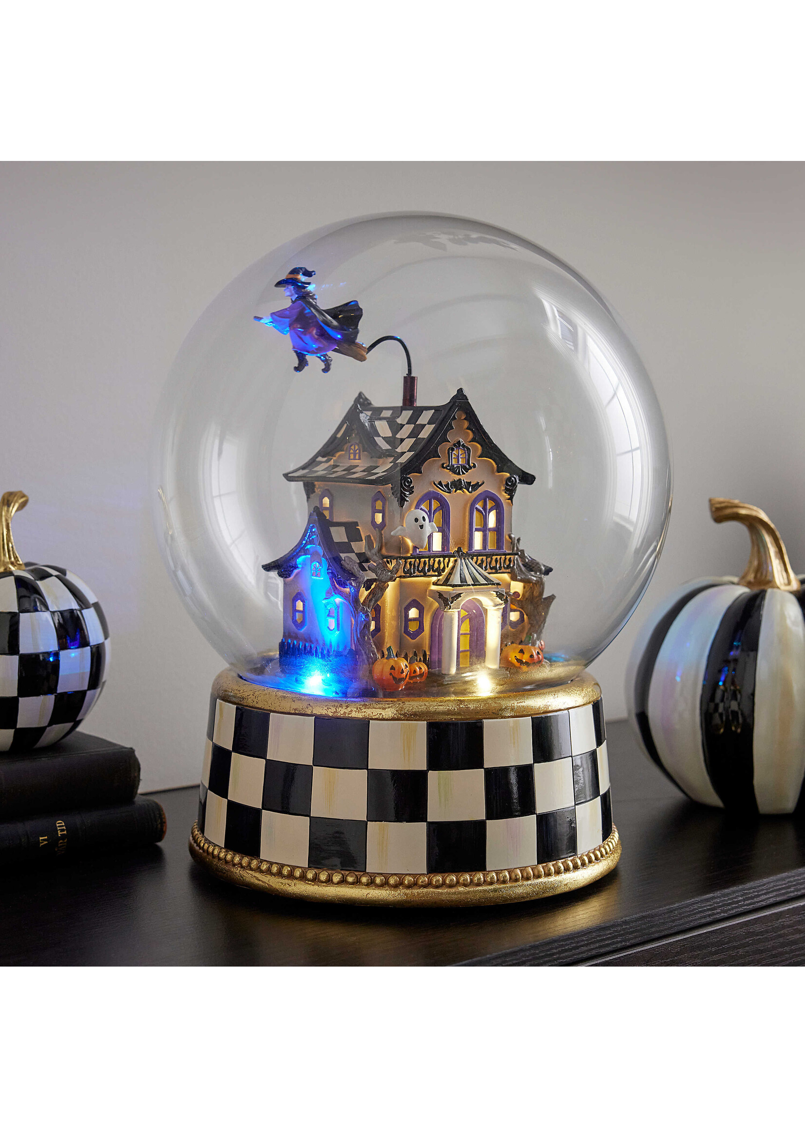 MacKenzie-Childs halloween haunted house globe