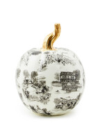 MacKenzie-Childs black toile small pumpkin