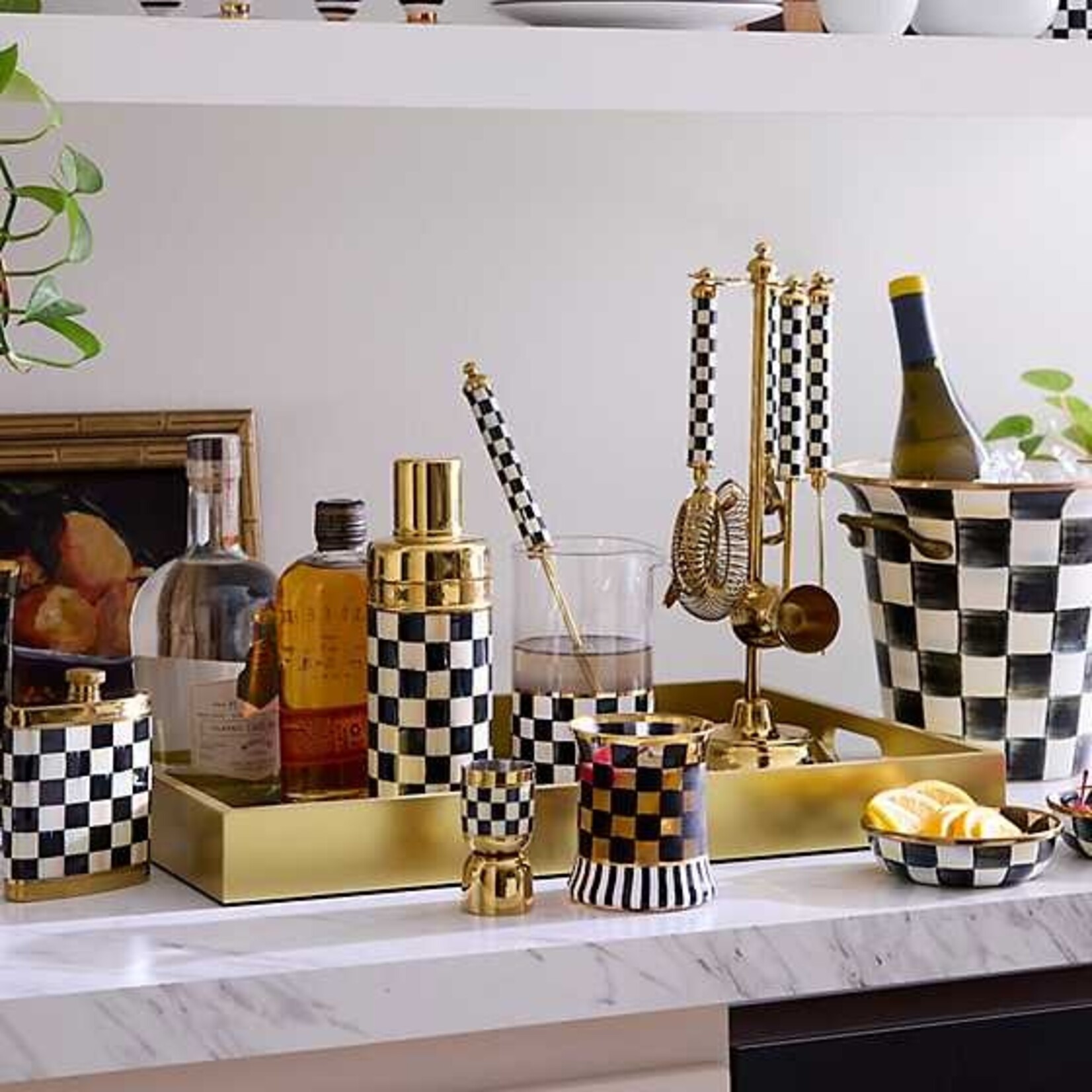 MacKenzie-Childs twilight toile tray