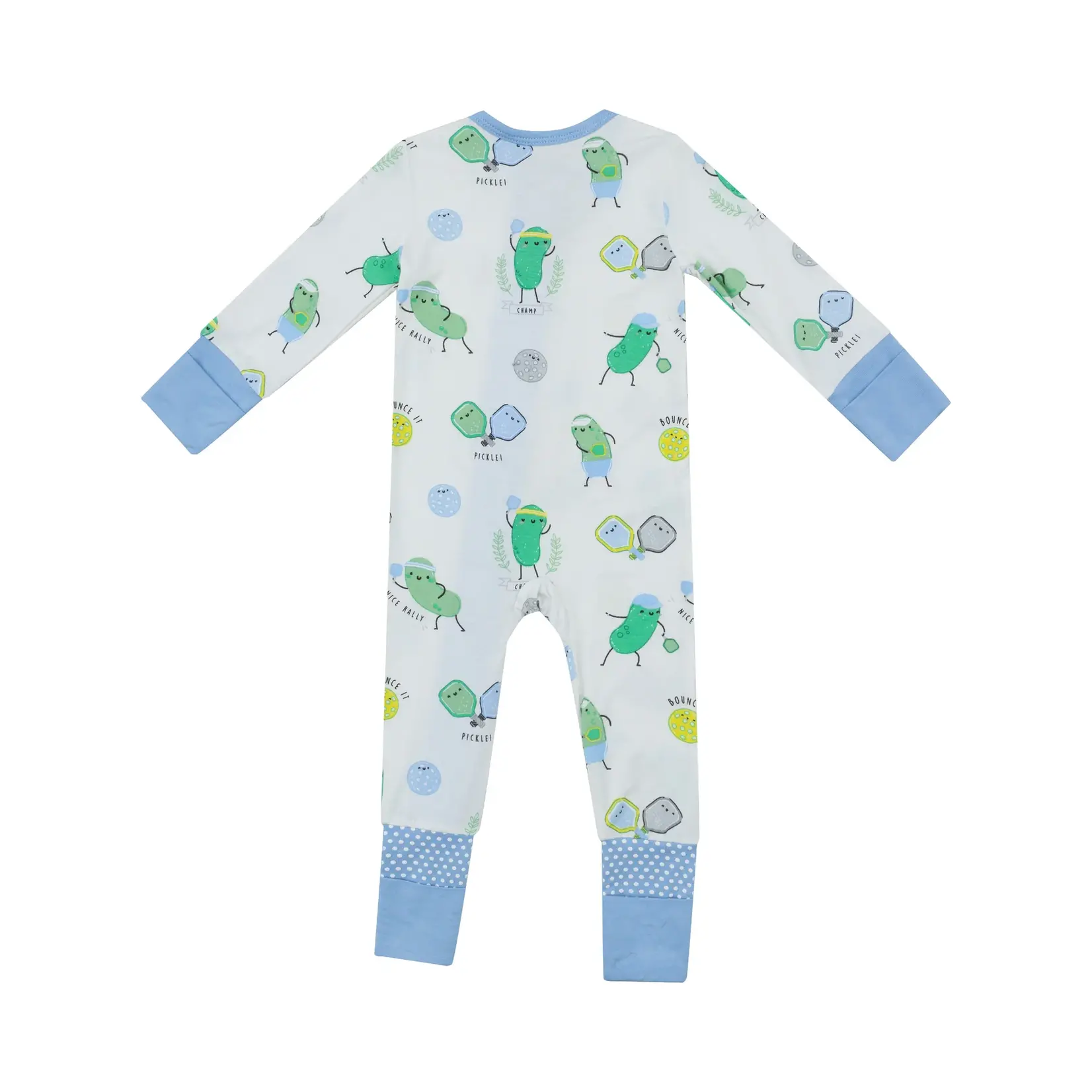 Angel Dear Pickleball Blue - 2 Way Zipper Romper