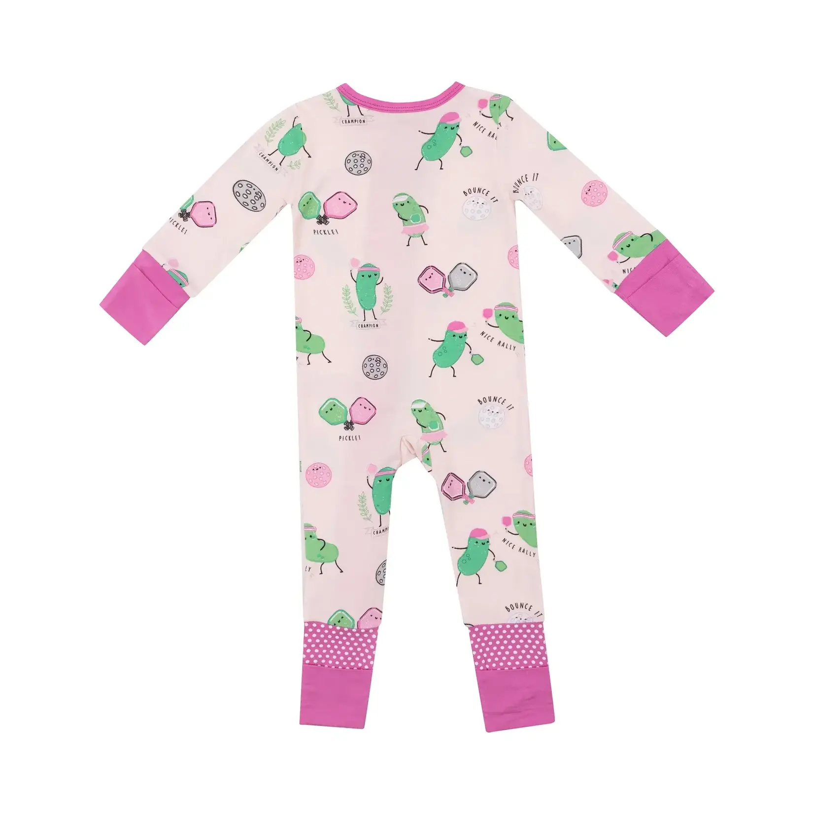 Angel Dear Pickleball Pink - 2 Way Zipper Romper