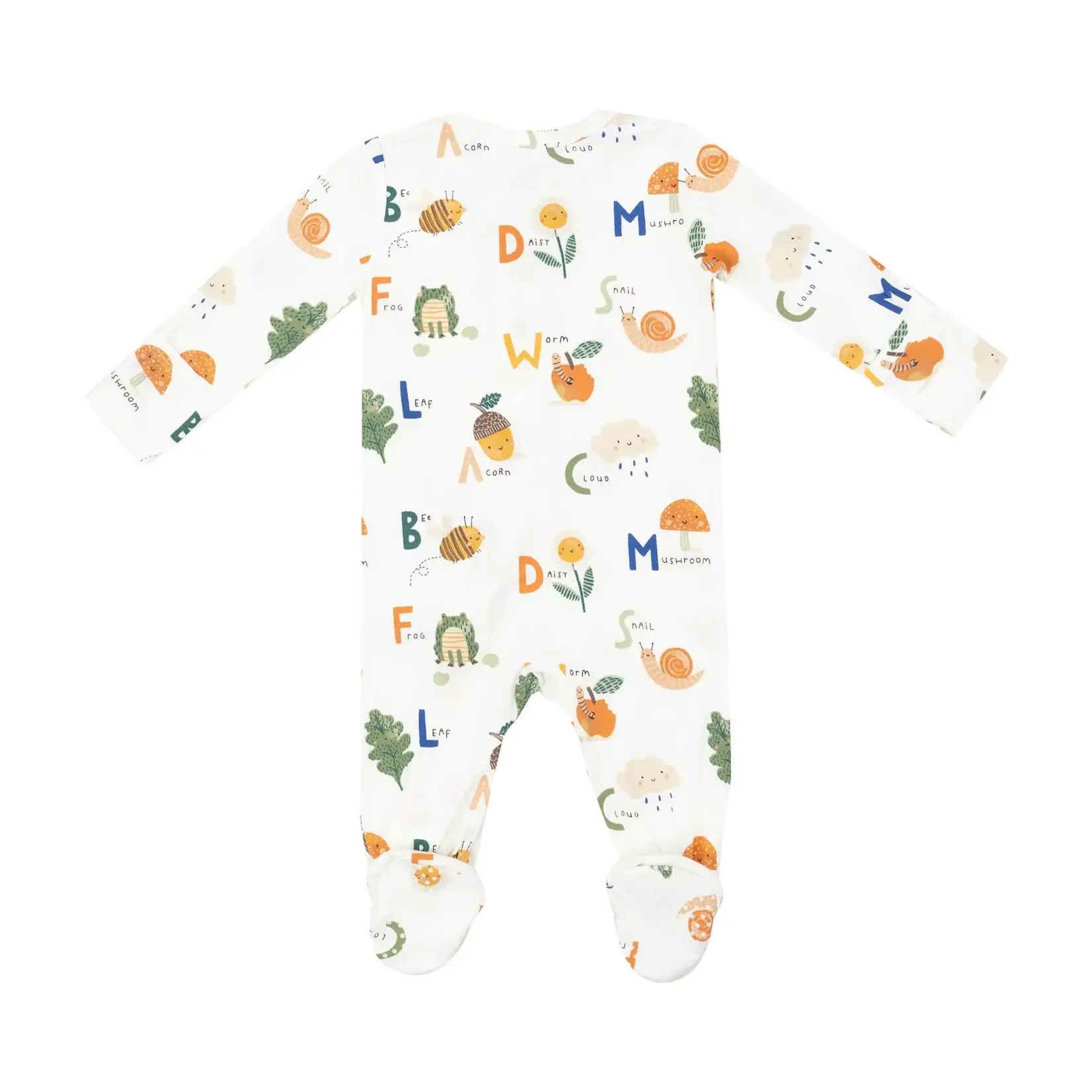 Angel Dear Nature ABC's - 2 Way Zipper Footie