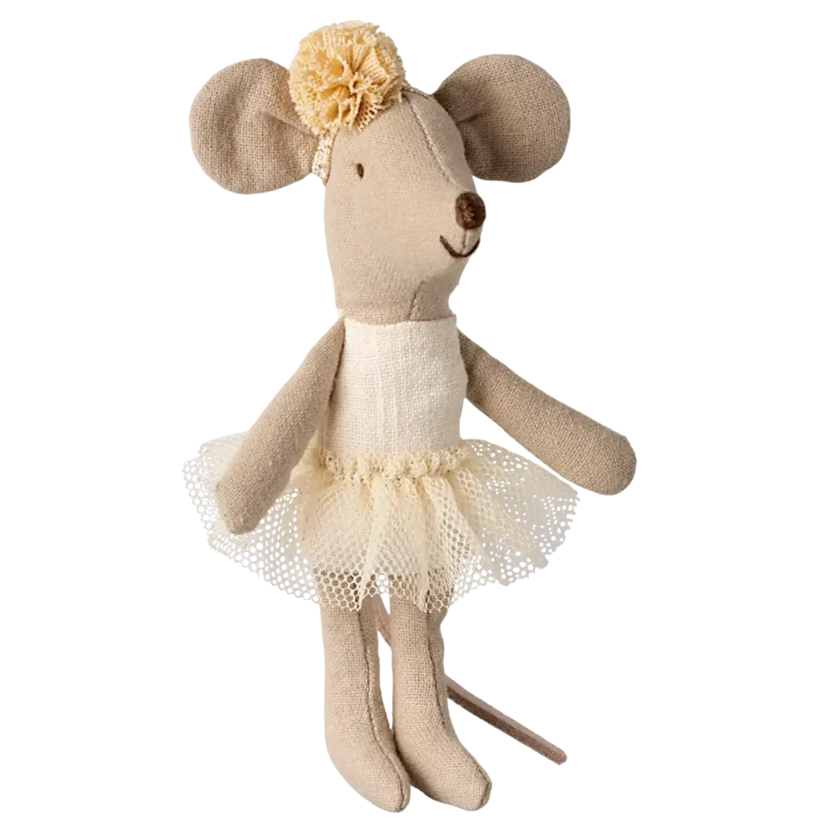 Maileg USA Ballerina mouse, Little sister - Off White