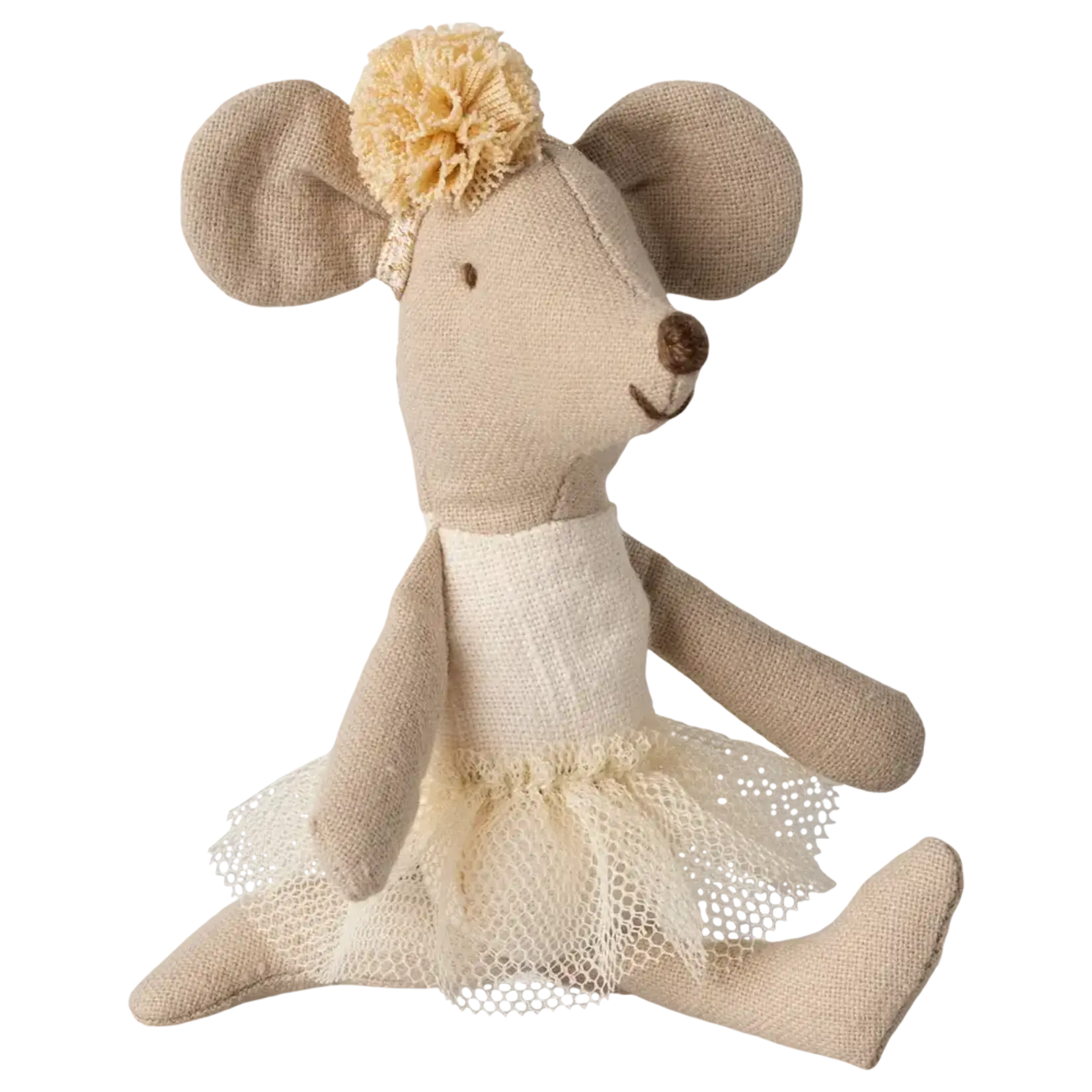 Maileg USA Ballerina mouse, Little sister - Off White