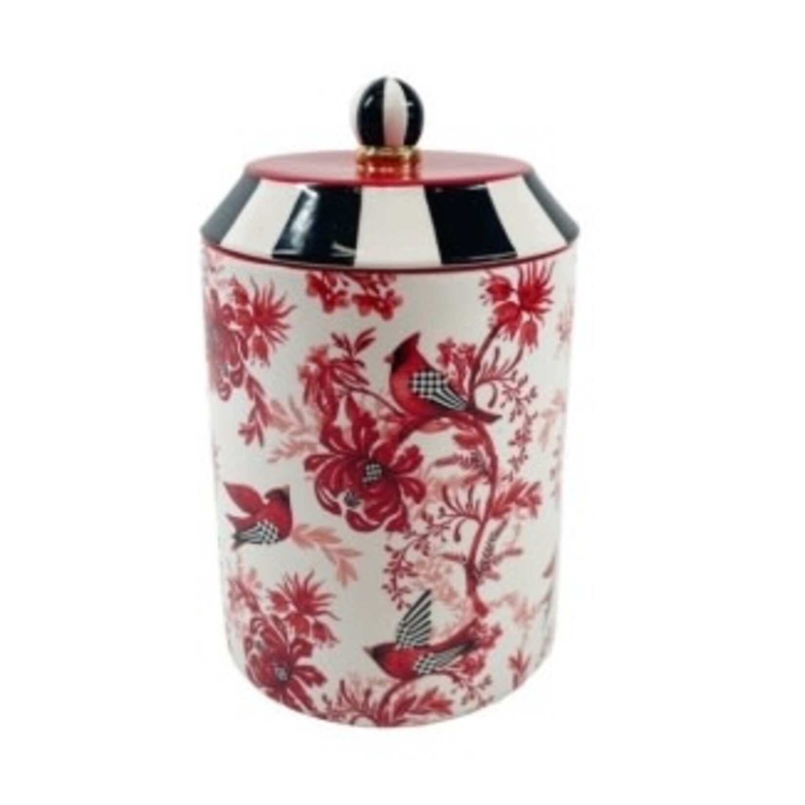 MacKenzie-Childs Cardinal Toile Canister