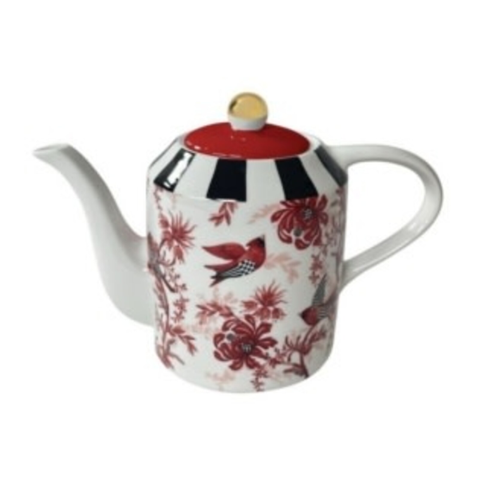 MacKenzie-Childs Cardinal Toile Teapot