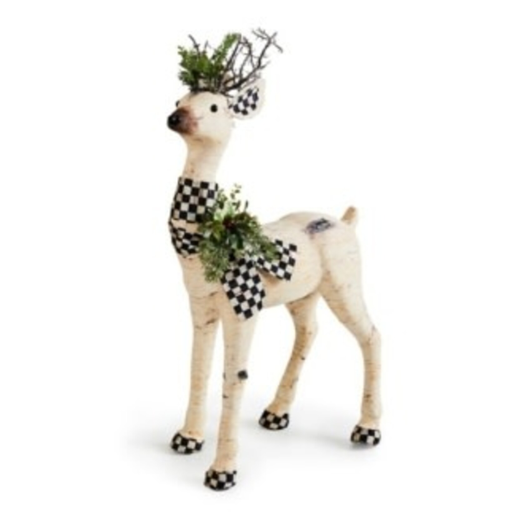 MacKenzie-Childs Farmhouse Holiday Birch Deer Figurine