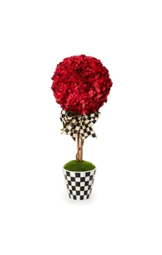 Blue Fall Topiary Small Red Topiary Drop In - Blue Leaf Houston