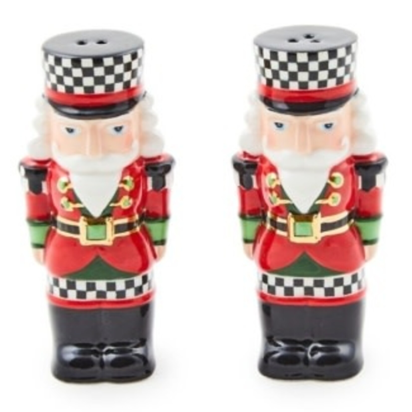 MacKenzie-Childs Classic Courtly Nutcracker Salt & Pepper Set