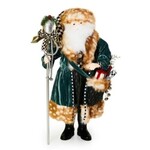 MacKenzie-Childs Farmhouse Holiday Santa with Staff