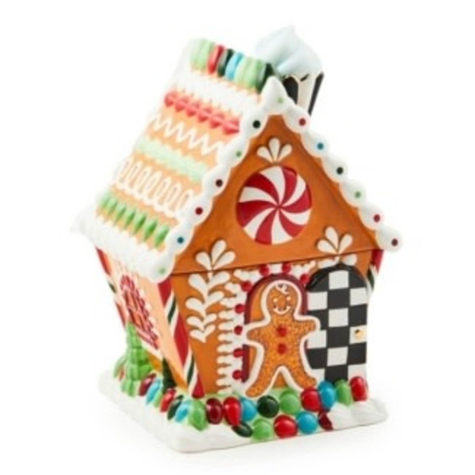 MacKenzie-Childs Bake Shop Gingerbread House Cookie Jar