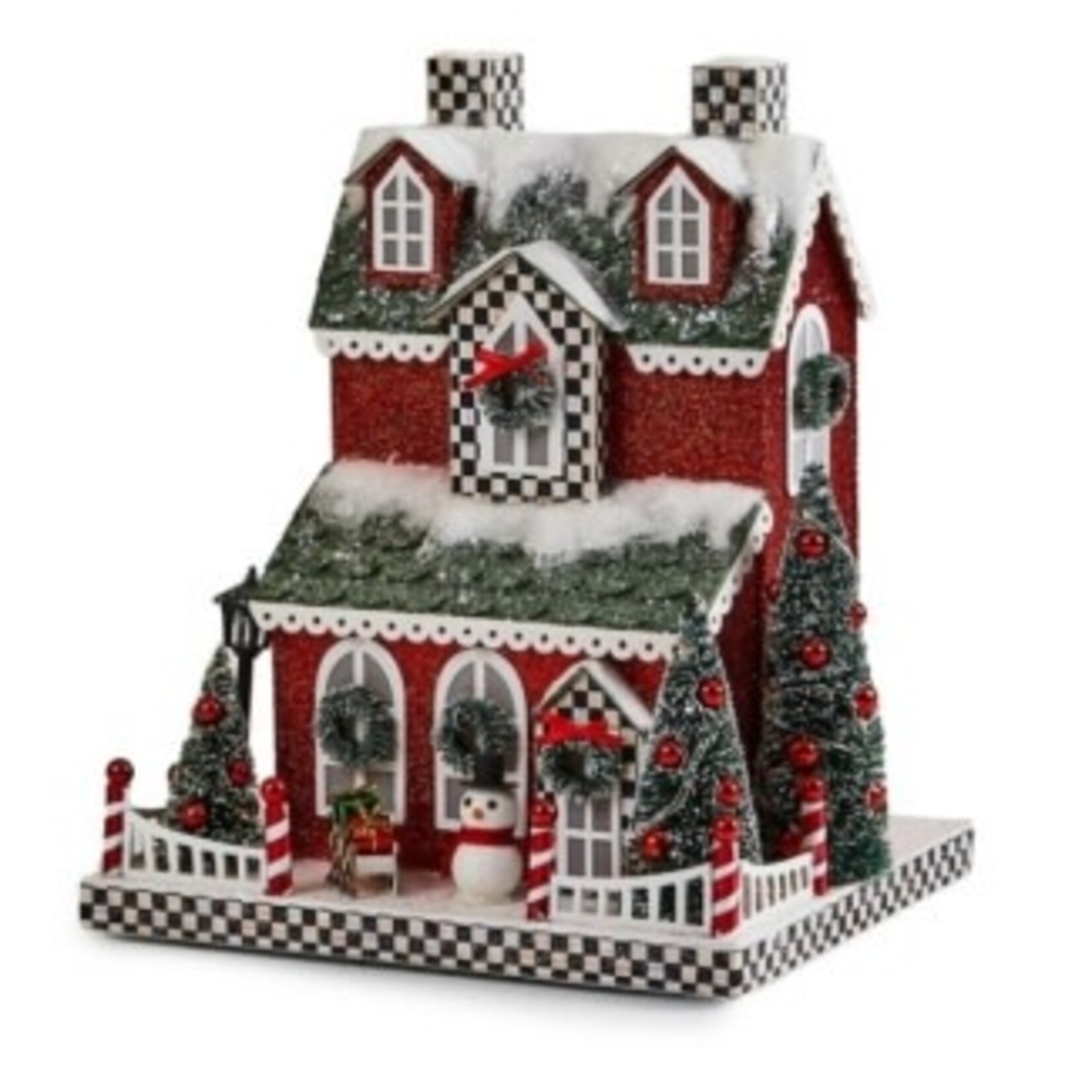 MacKenzie-Childs Cozy Christmas Illuminated Paper House