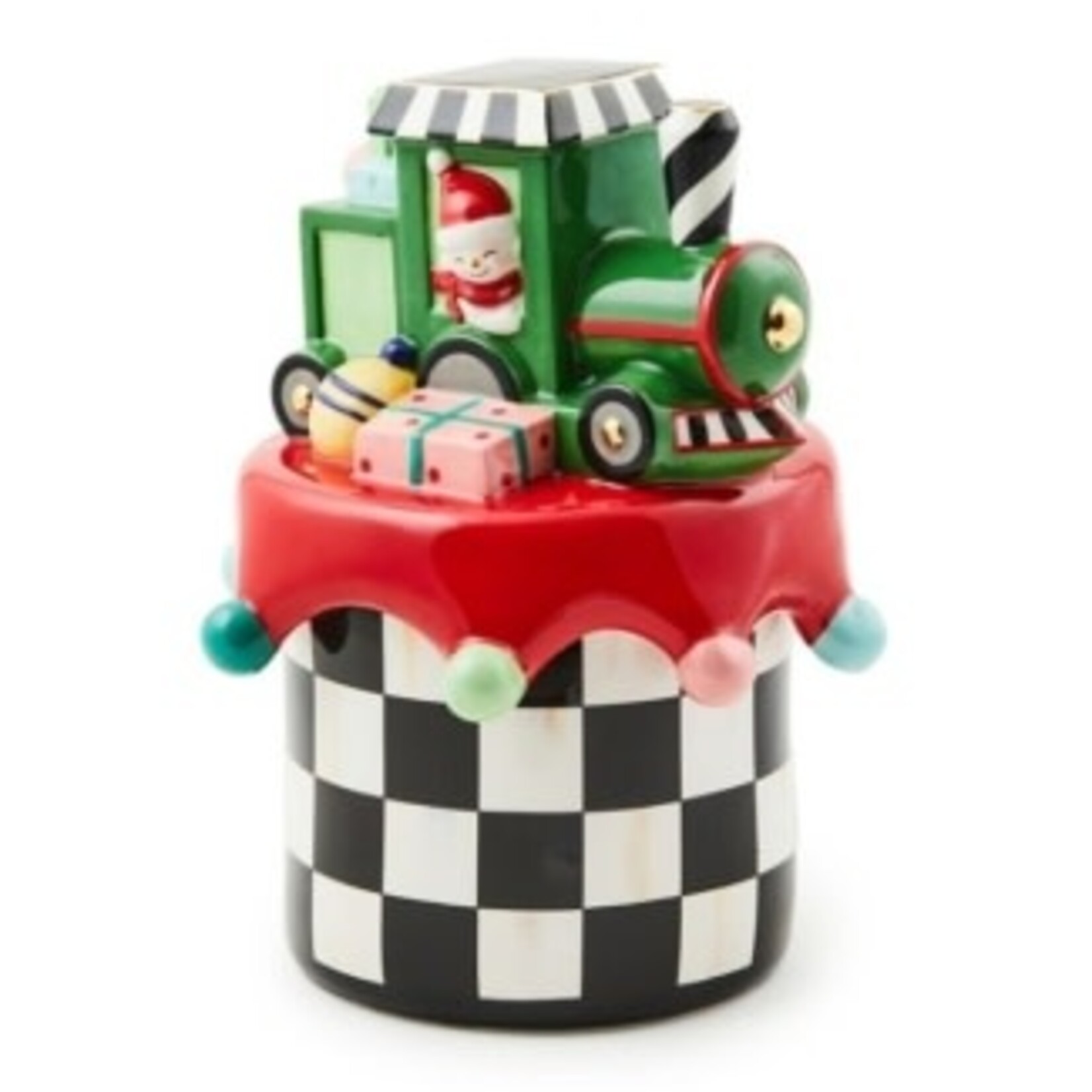 MacKenzie-Childs Granny Kitsch Train Lidded Dish
