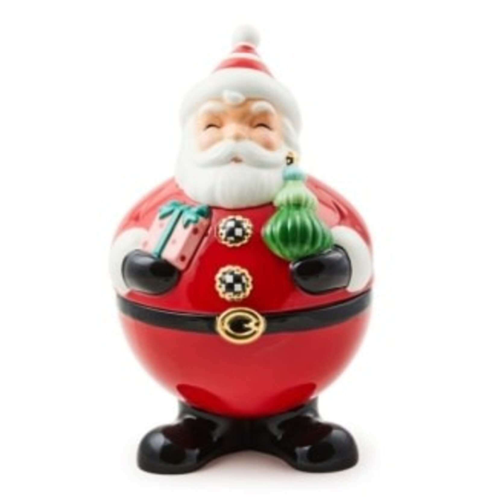 MacKenzie-Childs Granny Kitsch Santa Cookie Jar