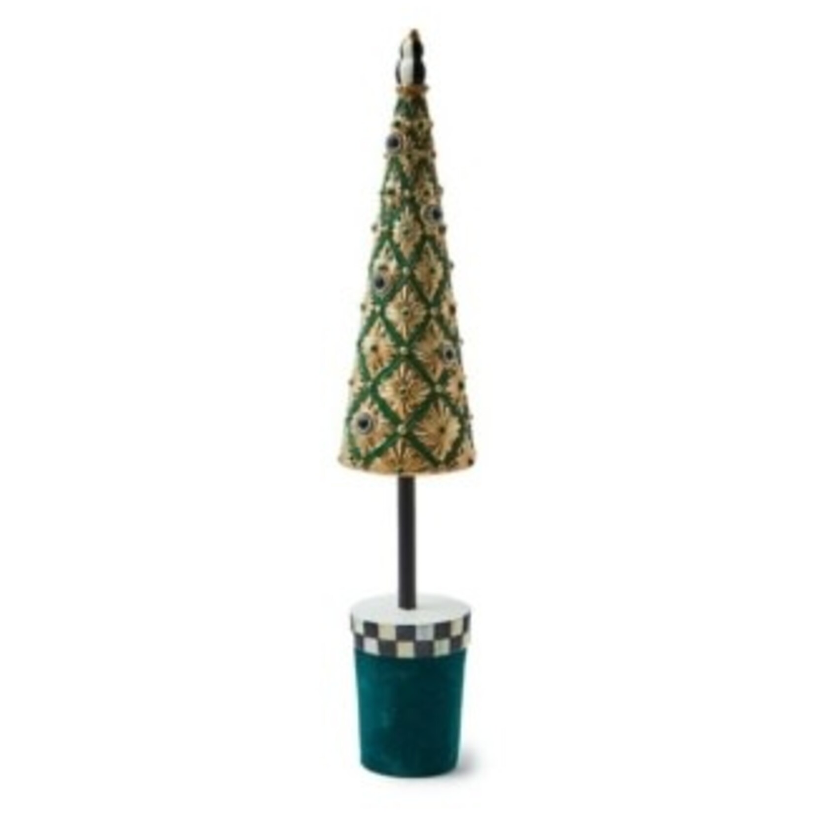 MacKenzie-Childs Emerald Luxe Small Jeweled Tree