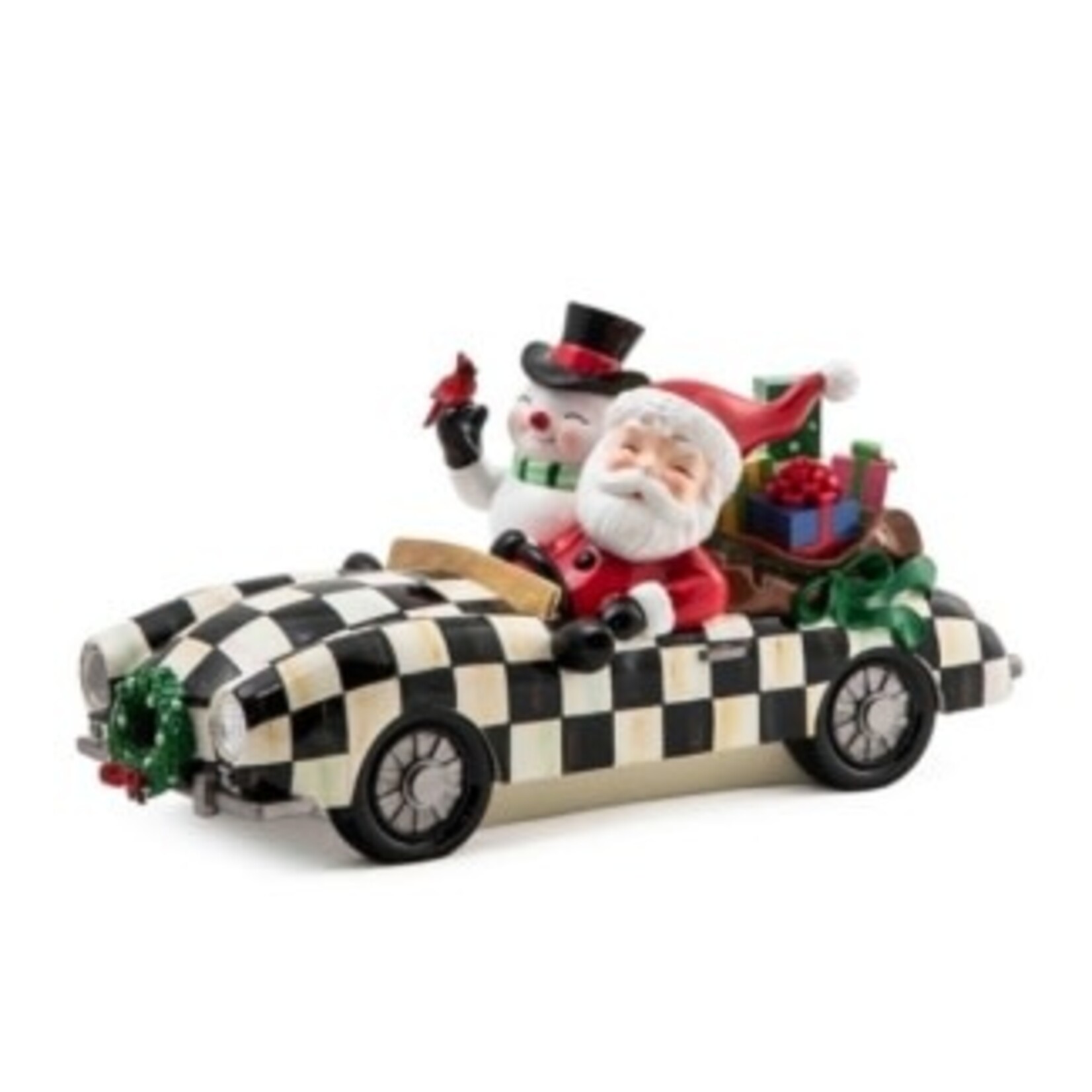 MacKenzie-Childs Granny Kitsch Special Delivery Santa in Car