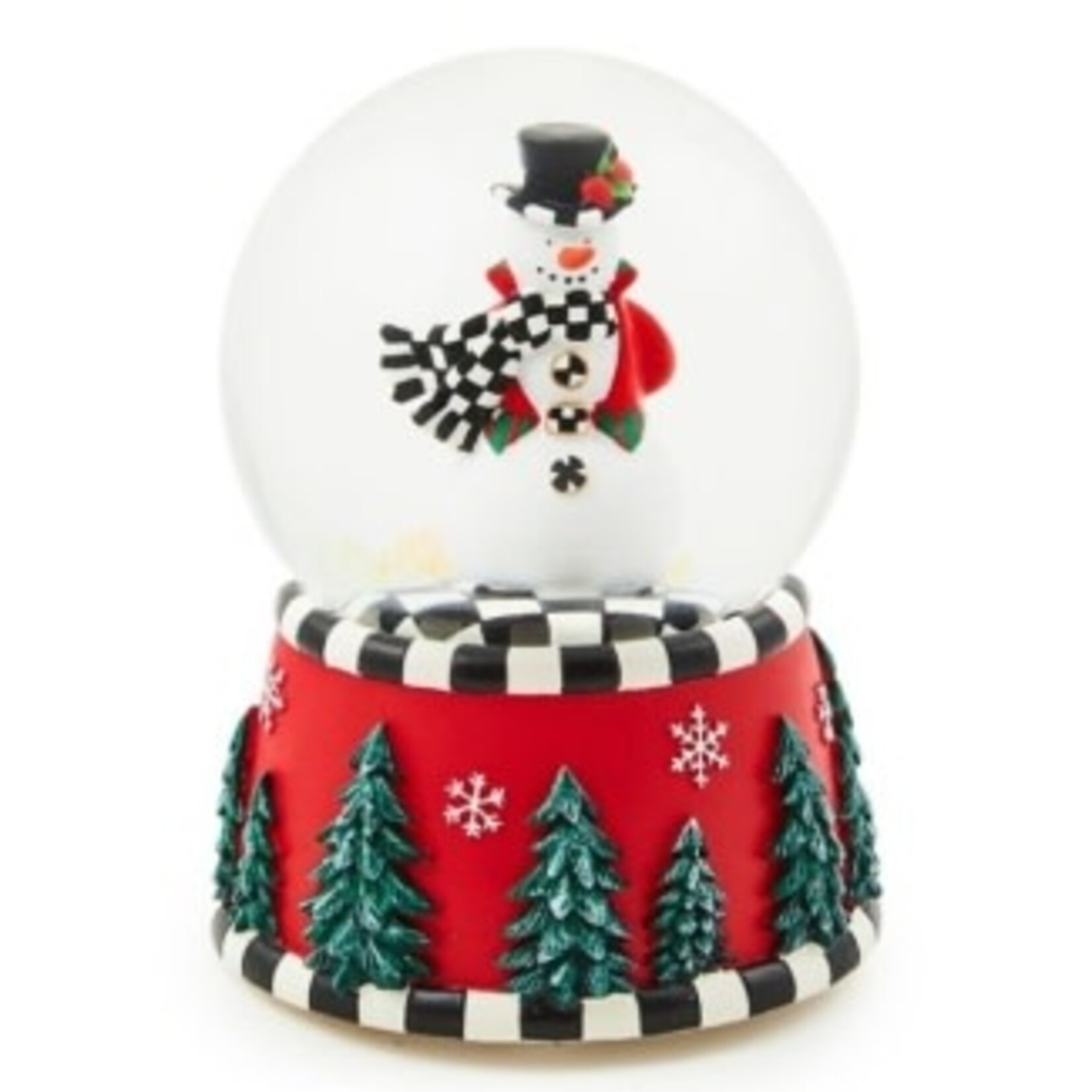 MacKenzie-Childs Courtly Snowman Snow Globe