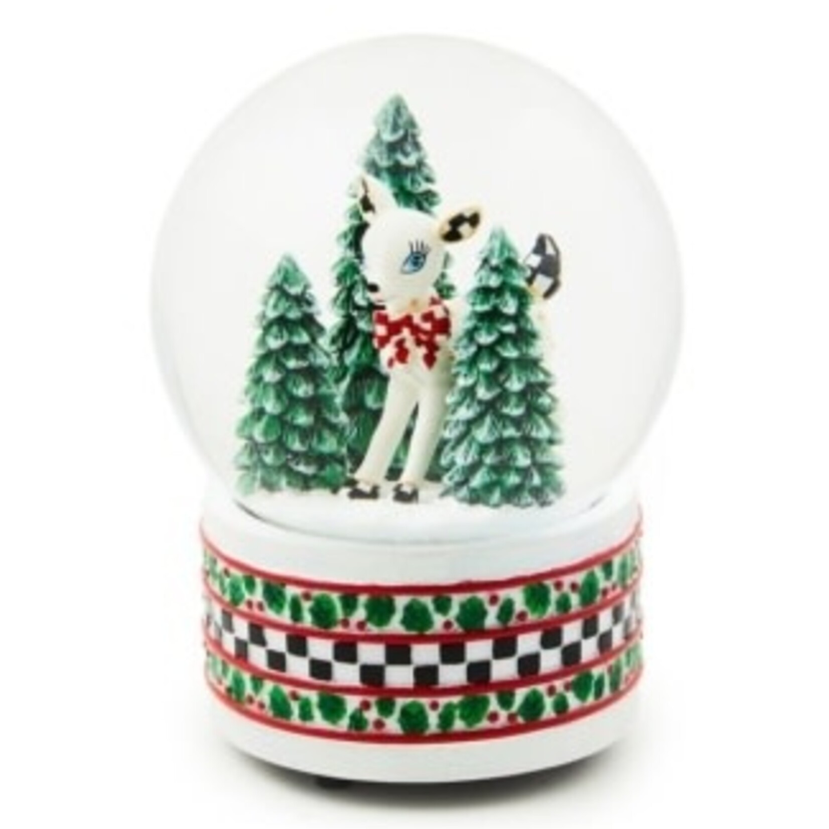 MacKenzie-Childs Deary Deer Snow Globe
