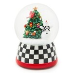 MacKenzie-Childs Cozy Christmas Snowman & Tree Snow Globe
