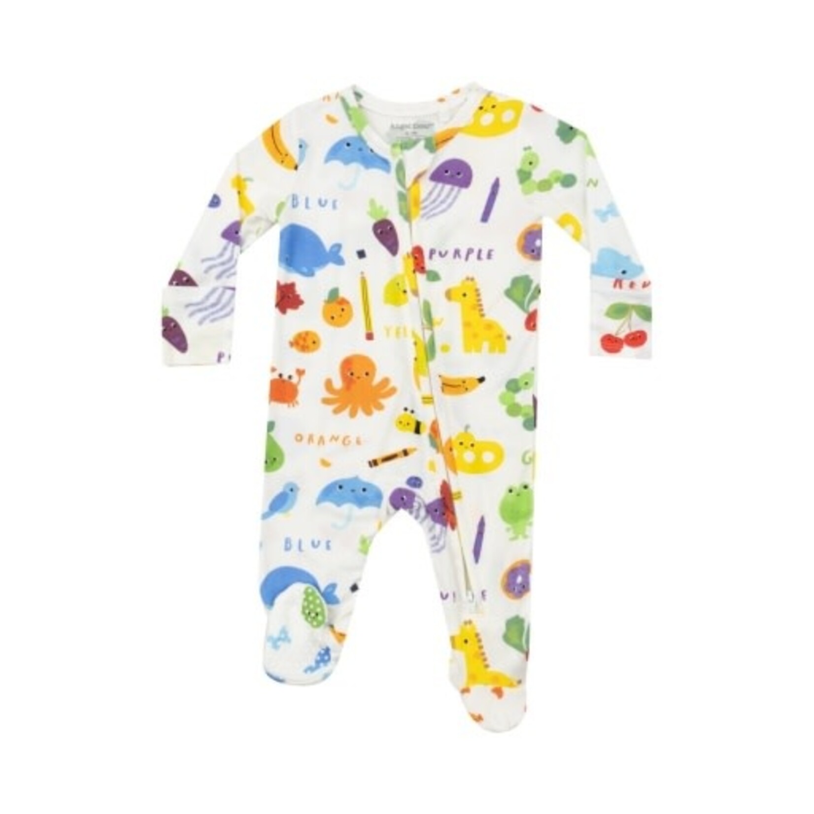Angel Dear Learning Colors - 2 Way Zipper Footie