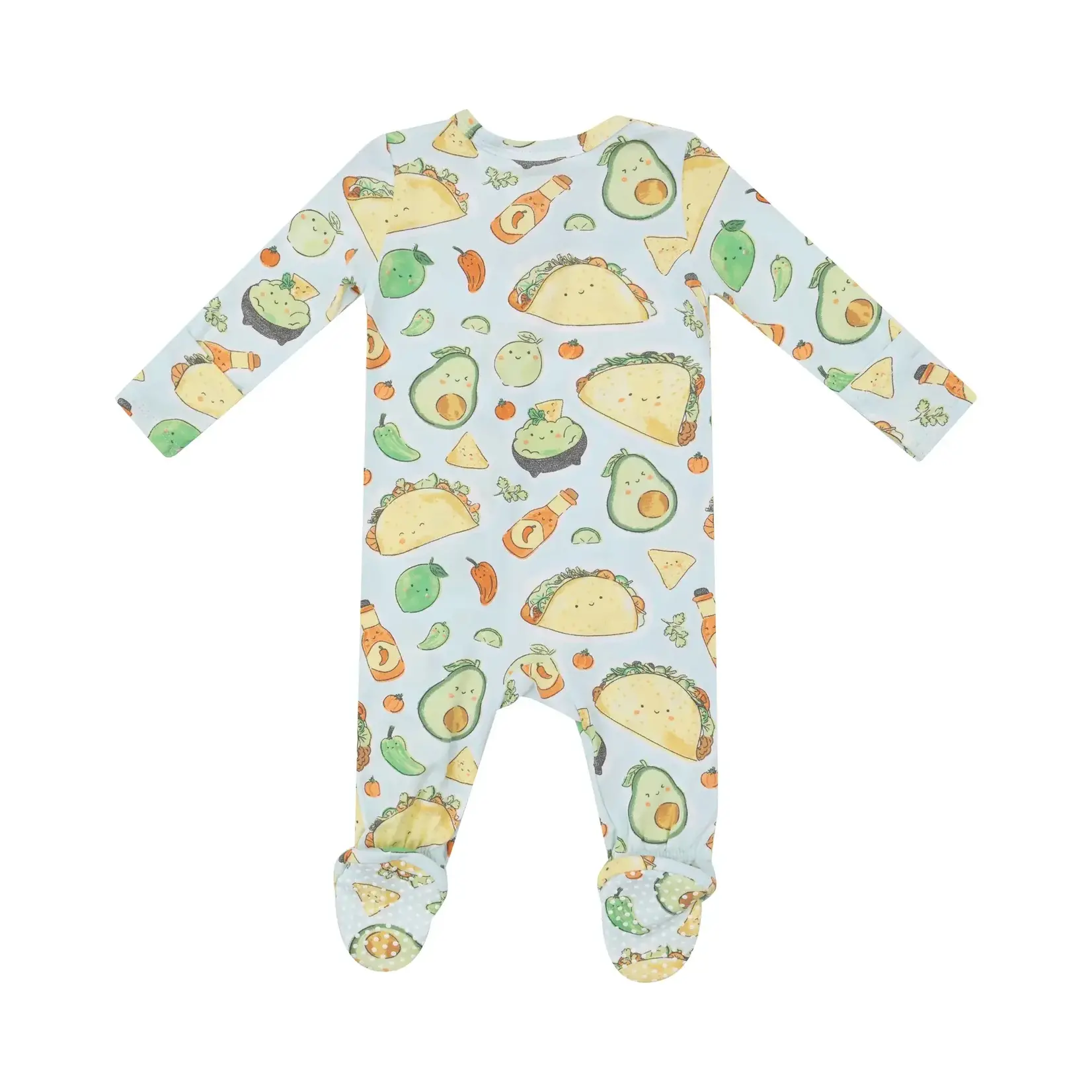 Angel Dear Happy Tacos - 2 Way Zipper Footie