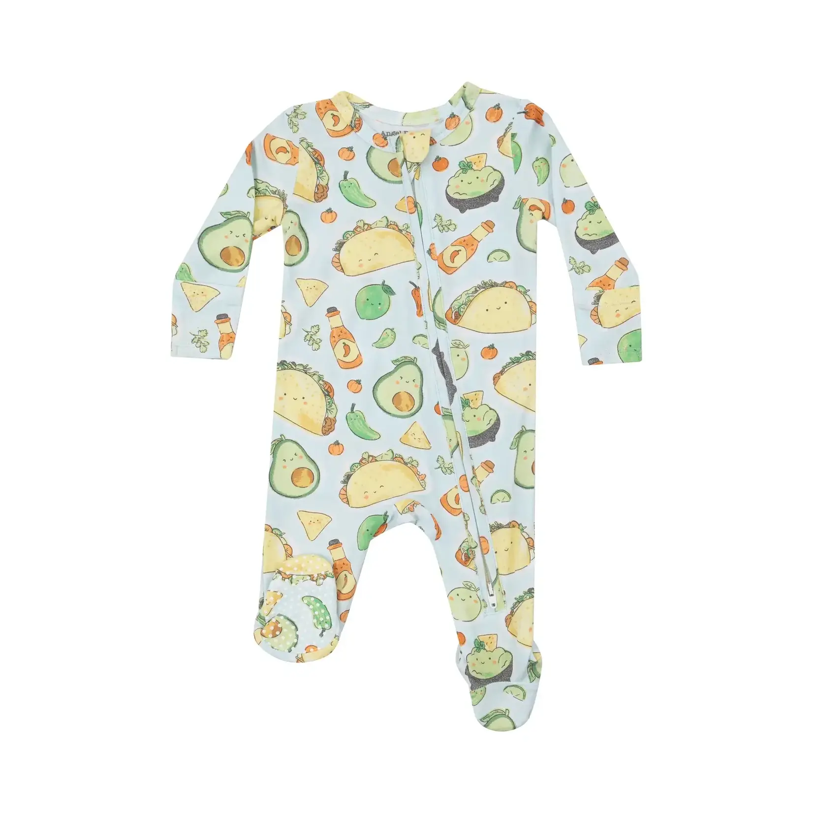 Angel Dear Happy Tacos - 2 Way Zipper Footie