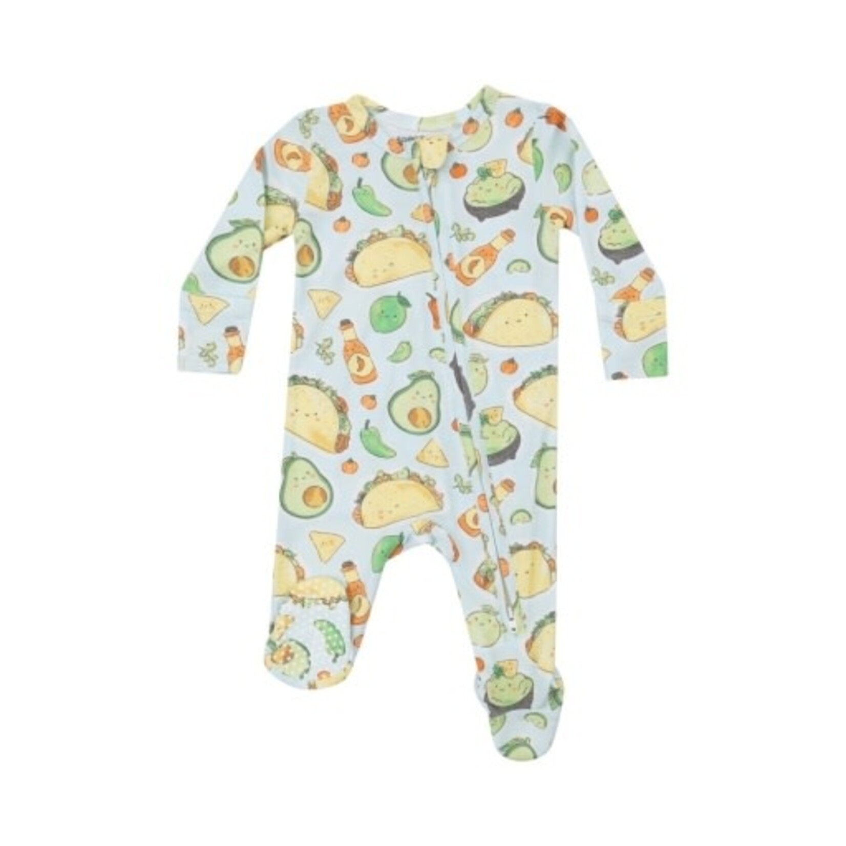 Angel Dear Happy Tacos - 2 Way Zipper Footie
