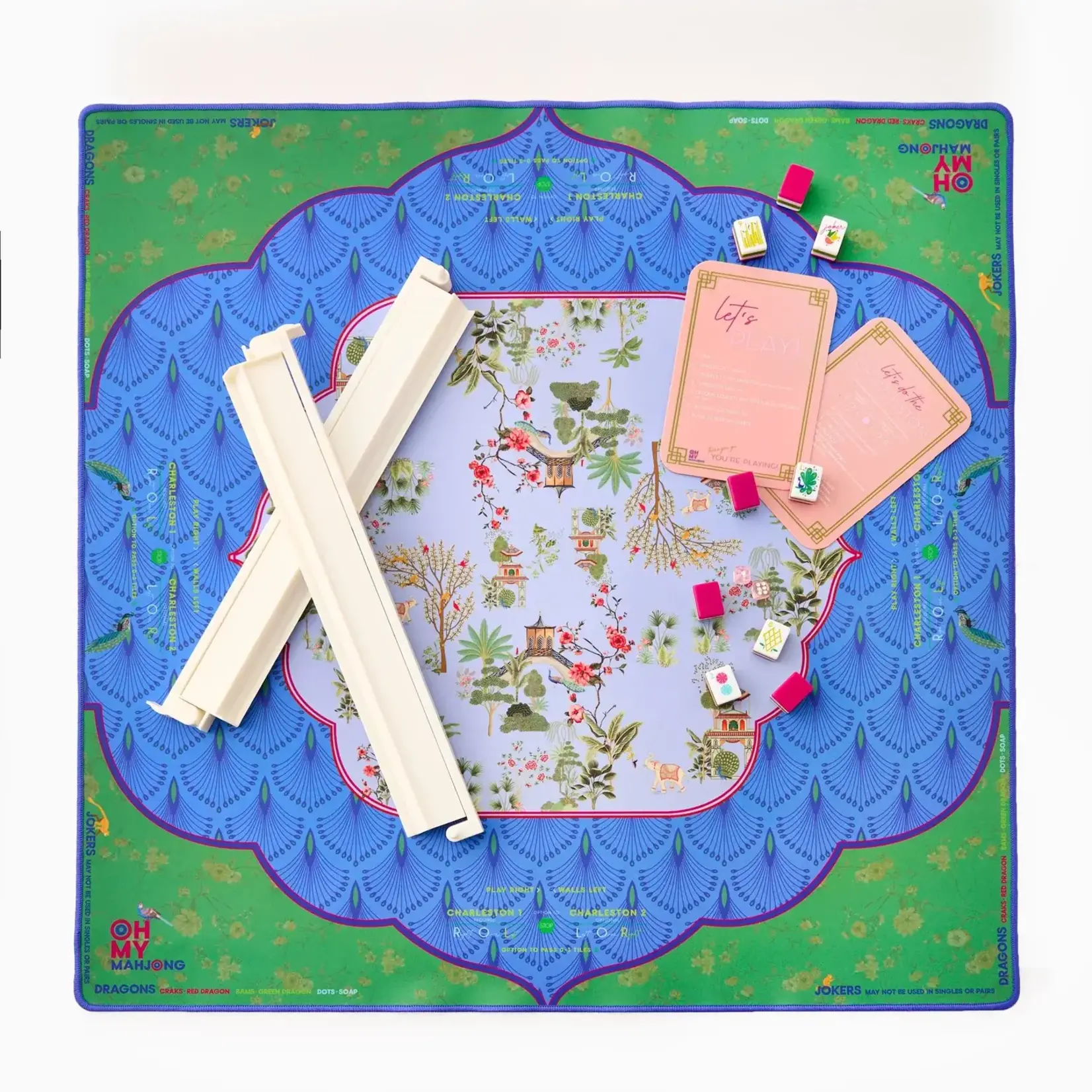 Oh My Mahjong Darjeeling Mahjong Mat in Tube