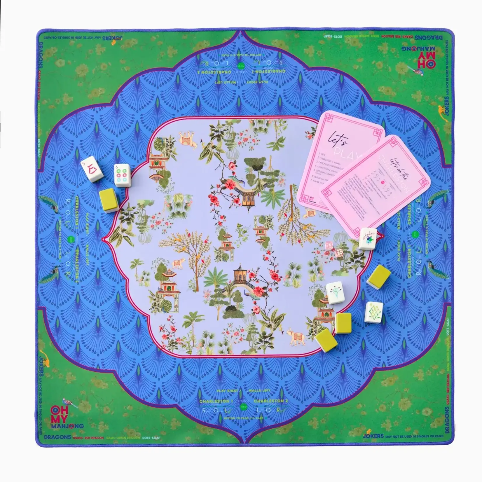 Oh My Mahjong Darjeeling Mahjong Mat in Tube