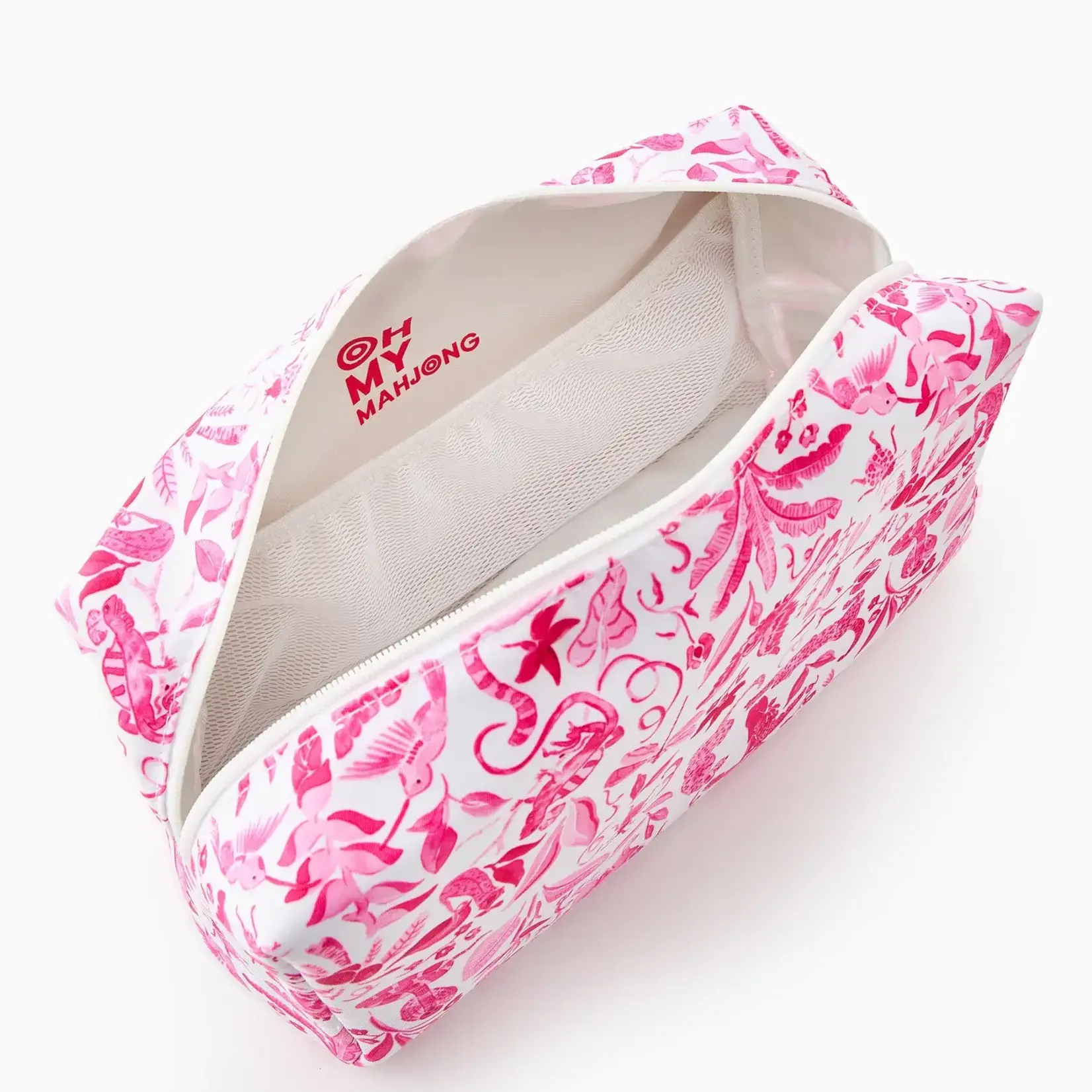 Oh My Mahjong Amazon Pink Mahj Tile Storage Bag x Catherine Cartie Collab