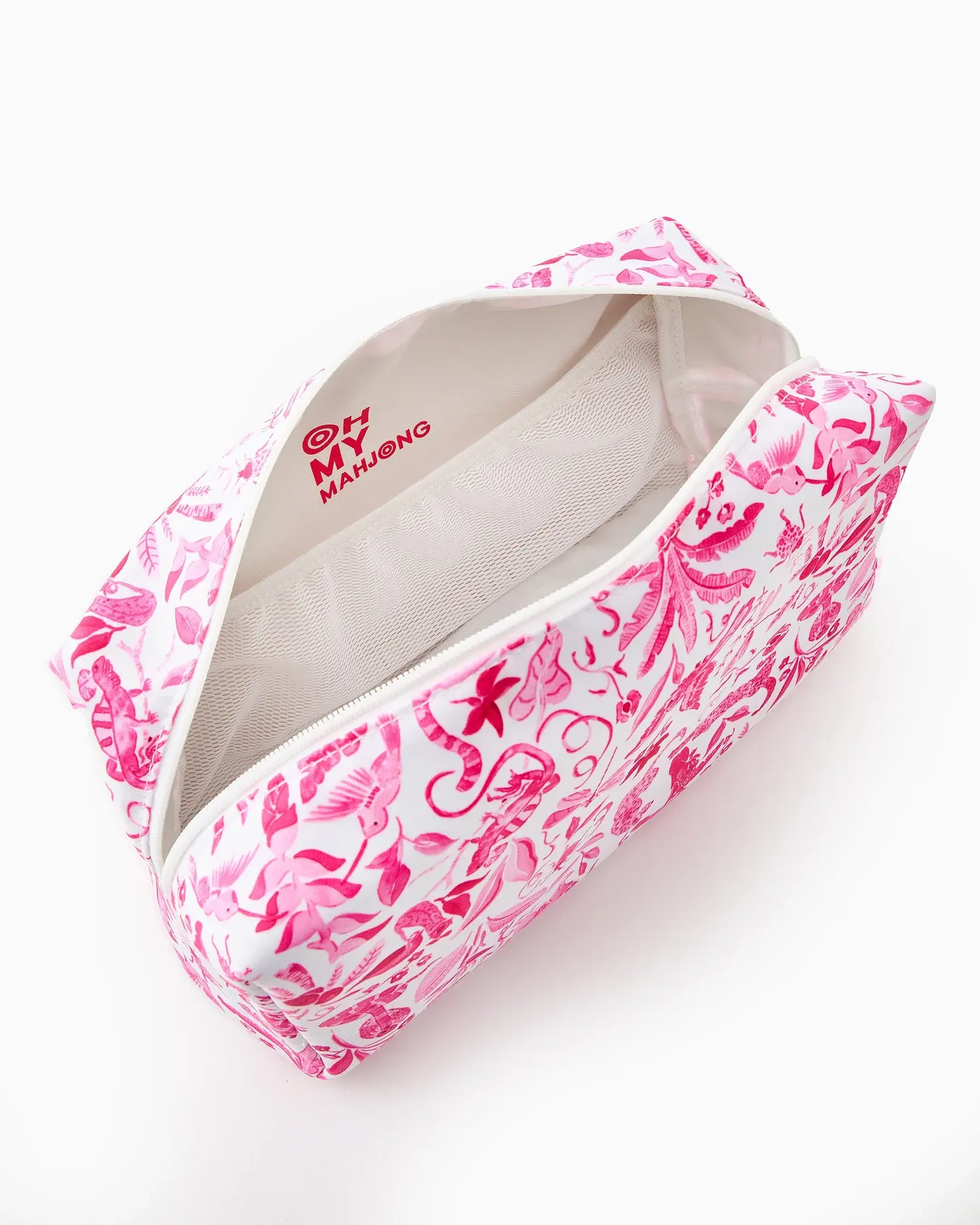 Amazon Pink Mahj Tile Storage Bag x Catherine Cartie Collab - Blue