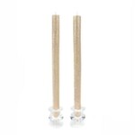 MacKenzie-Childs Gold Shimmer Dinner Candles, Set of 2